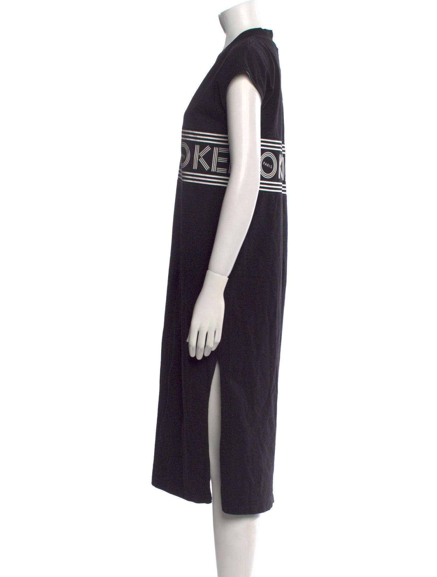 Kenzo Graphic Print Midi Length Dress