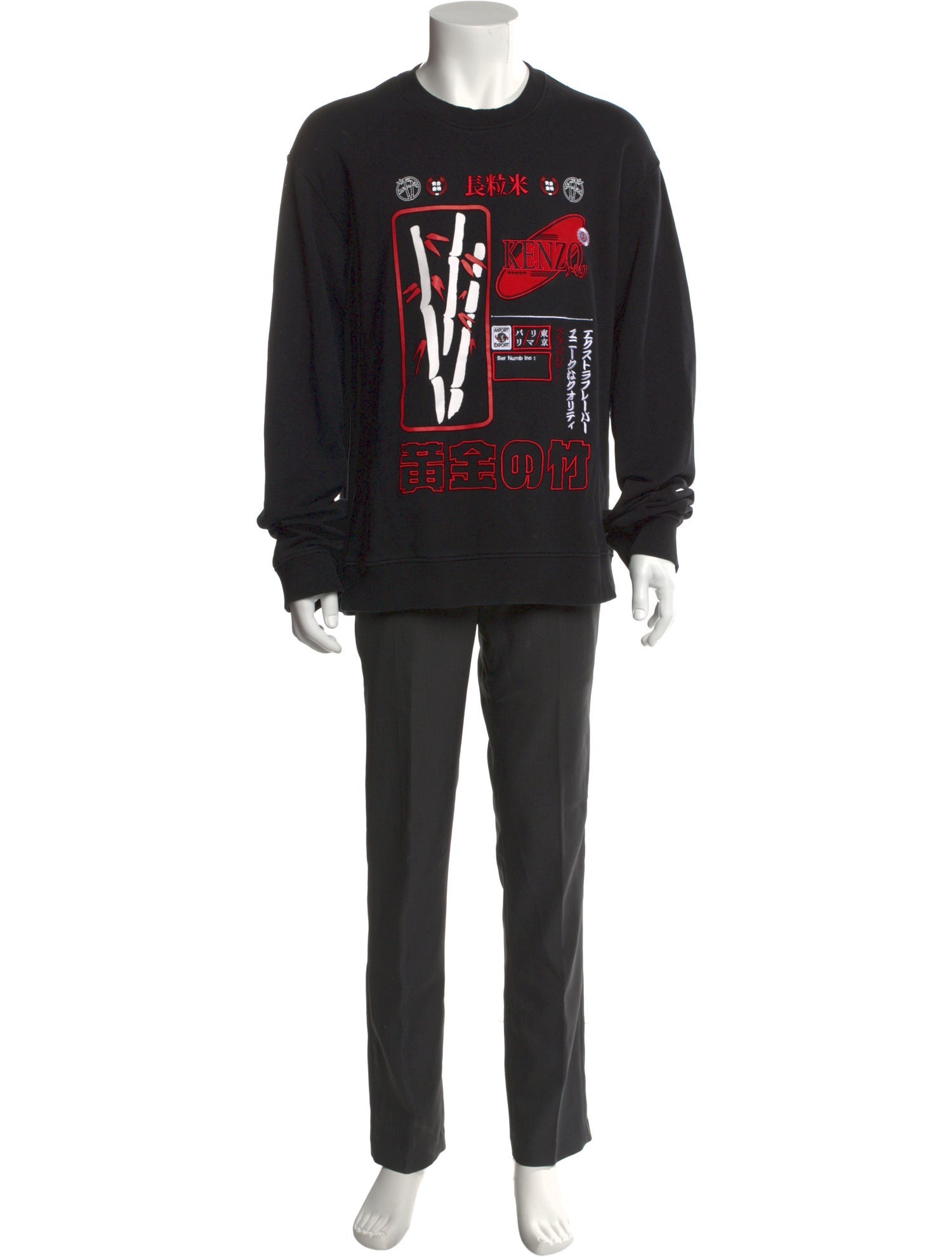 Kenzo Graphic Print Crew Neck Sweatshirt