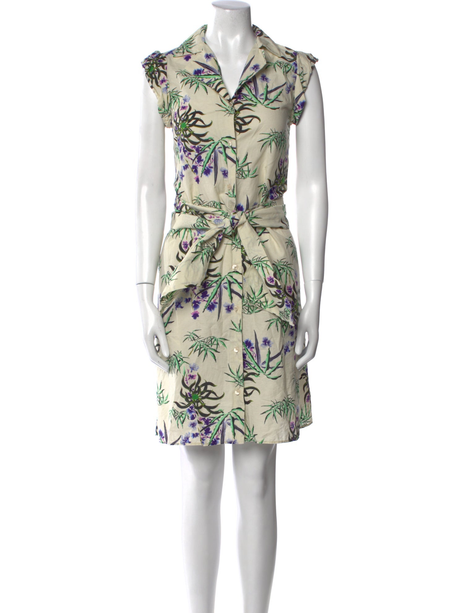 Kenzo Floral Print Knee-Length Dress