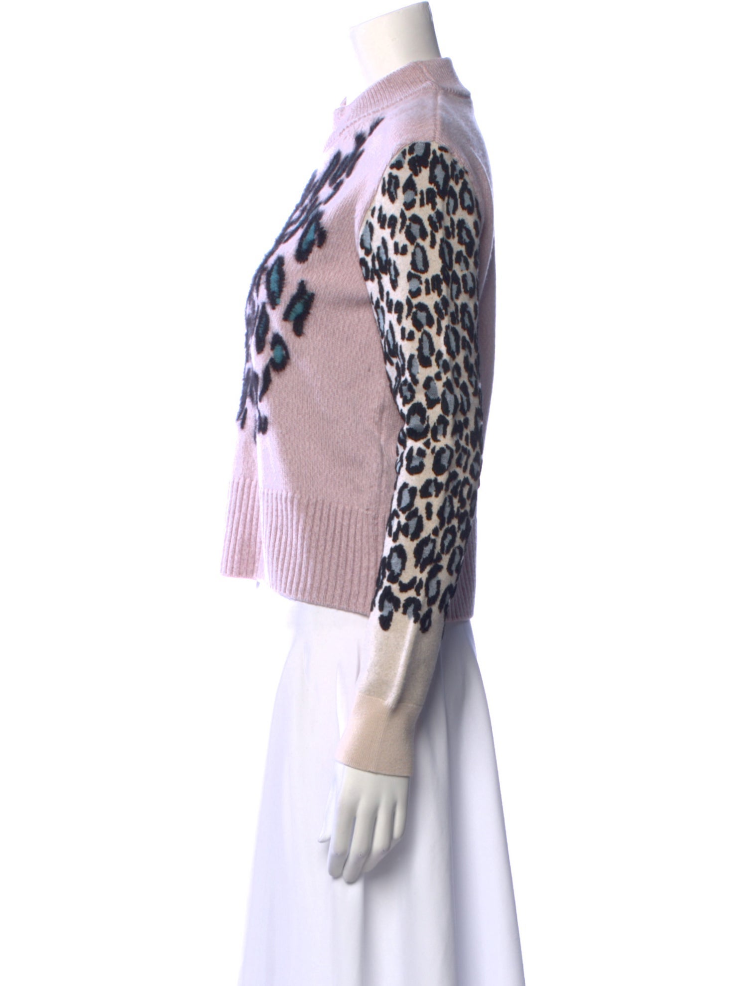 Kenzo Animal Print Mock Neck Sweater