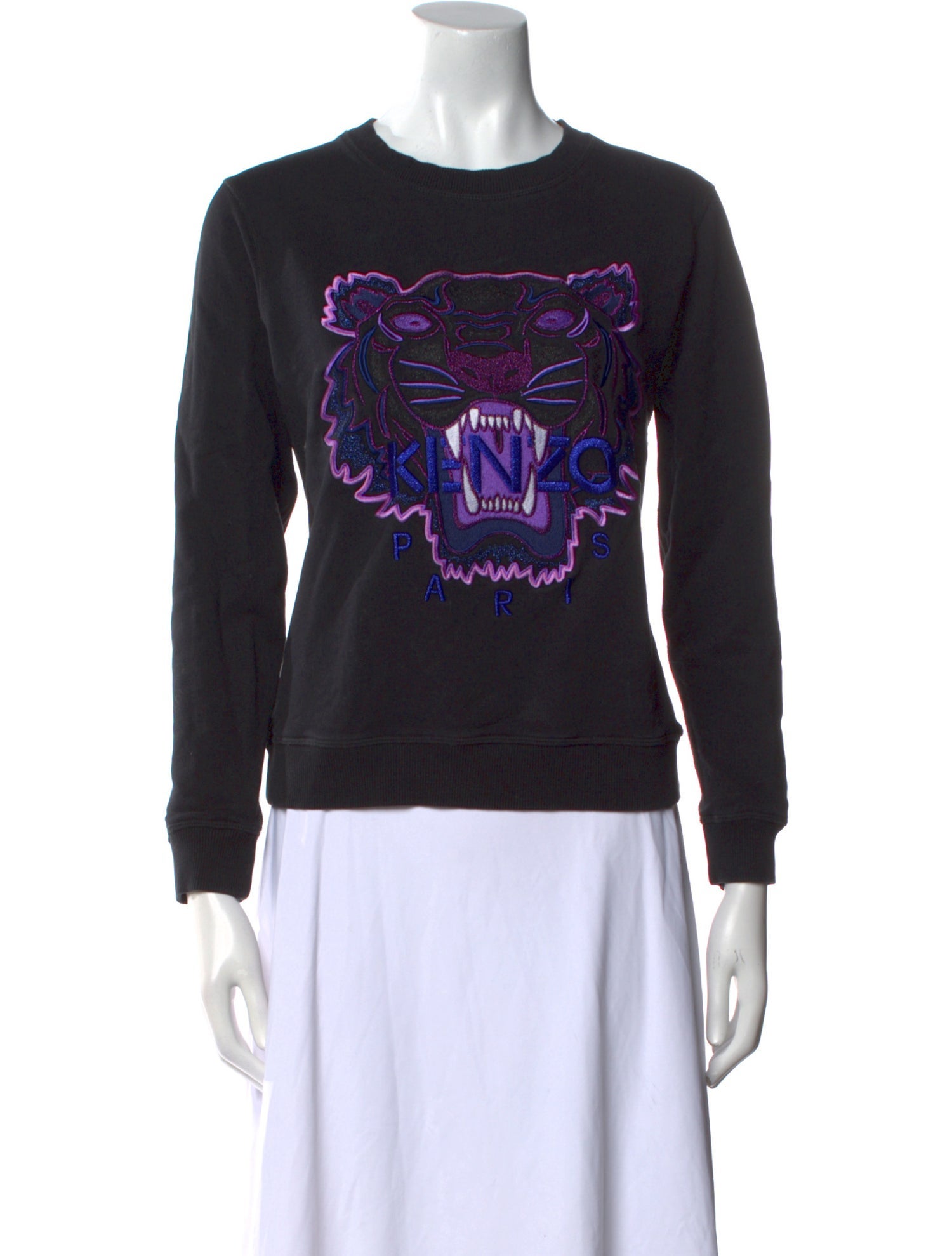 Kenzo Graphic Print Crew Neck Sweatshirt