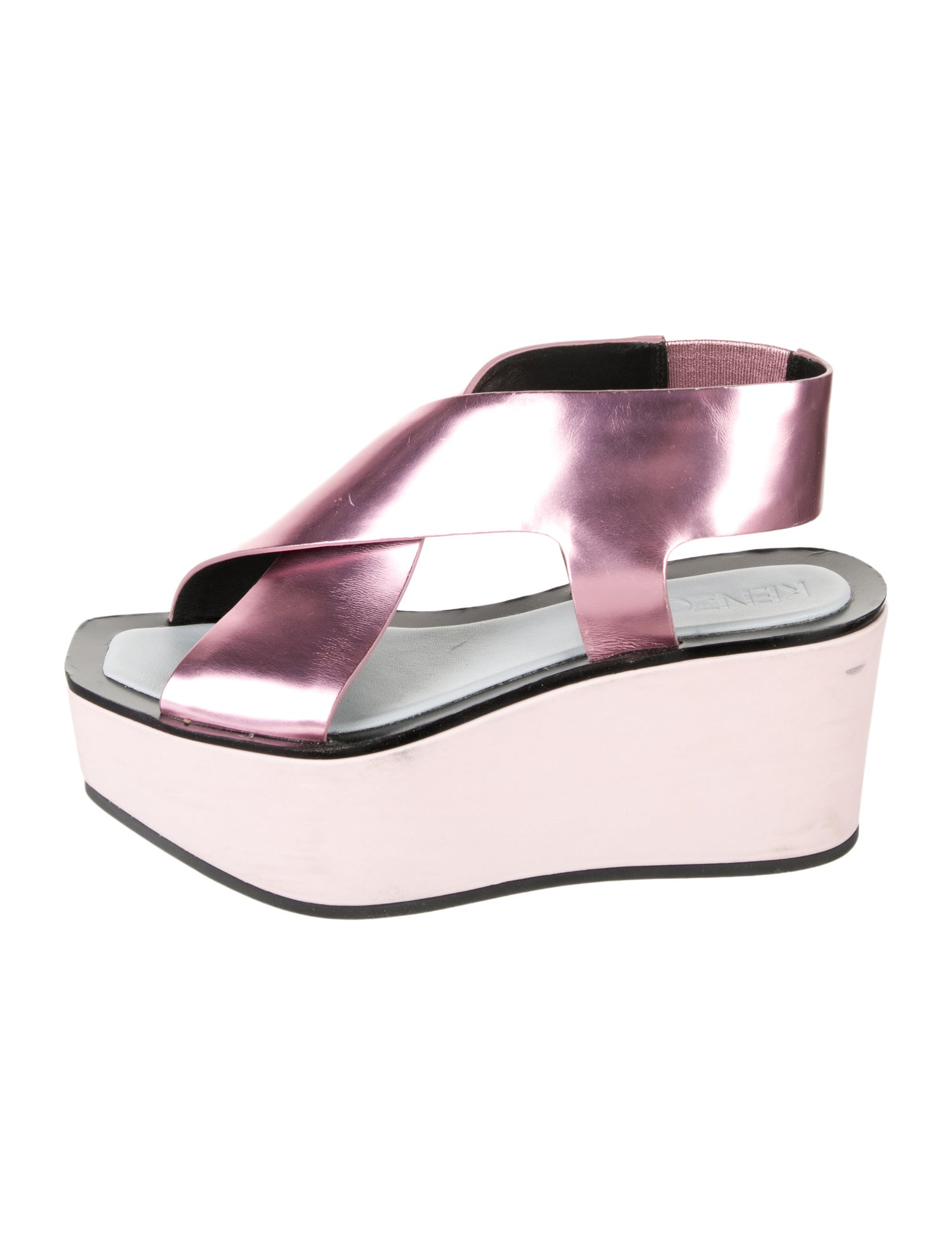 Kenzo Leather Slingback Sandals