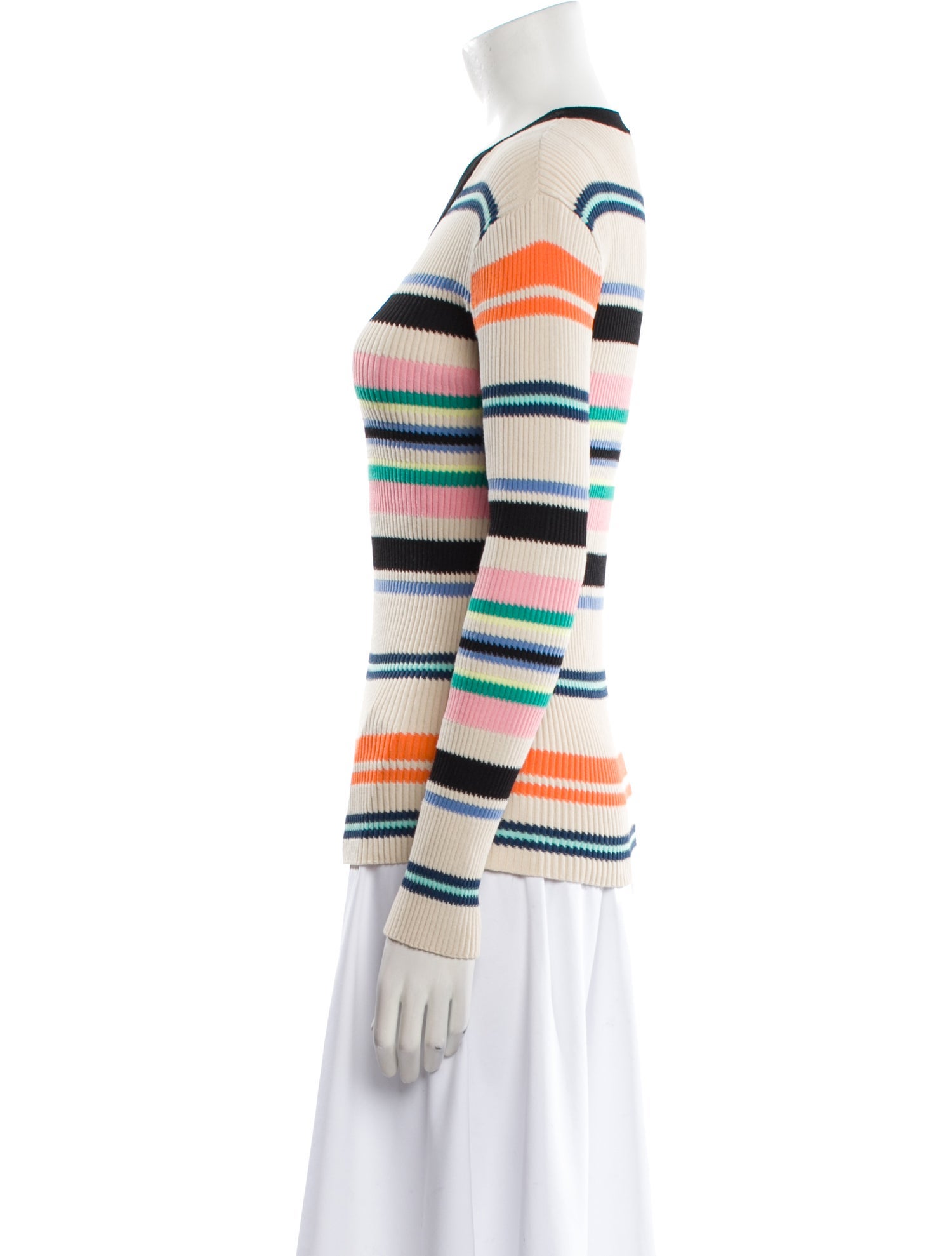 Kenzo Striped Scoop Neck Sweater
