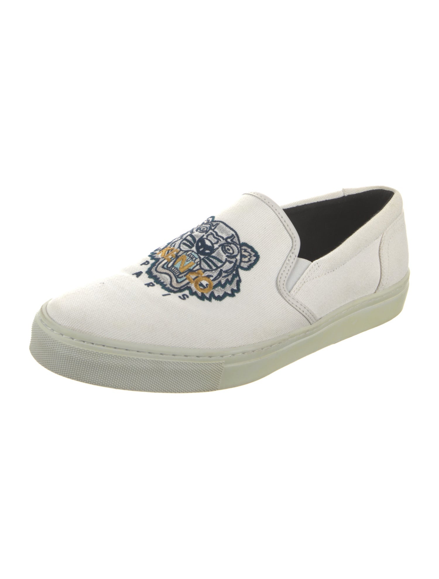 Kenzo Canvas Graphic Print Sneakers