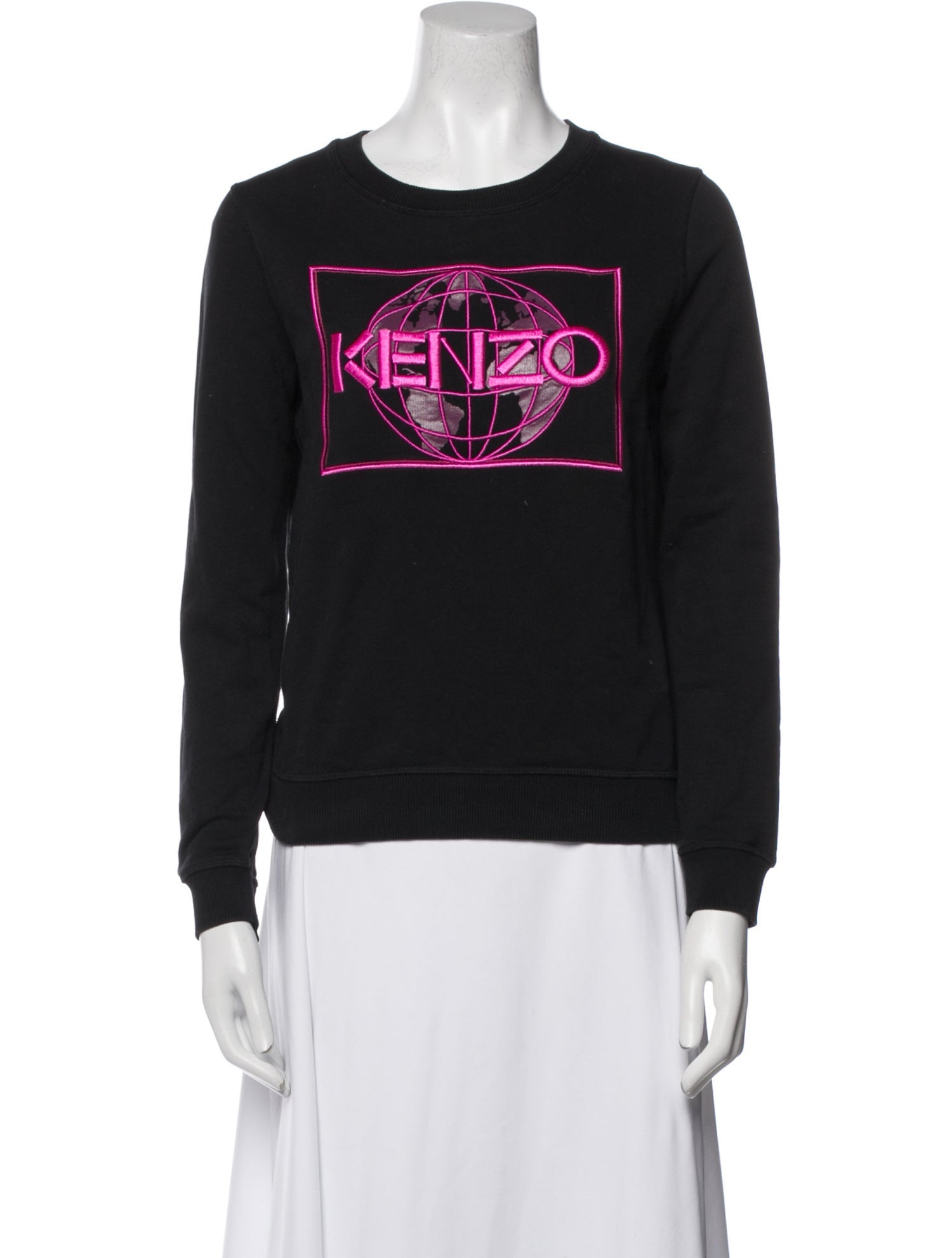 Kenzo Graphic Print Crew Neck Sweatshirt