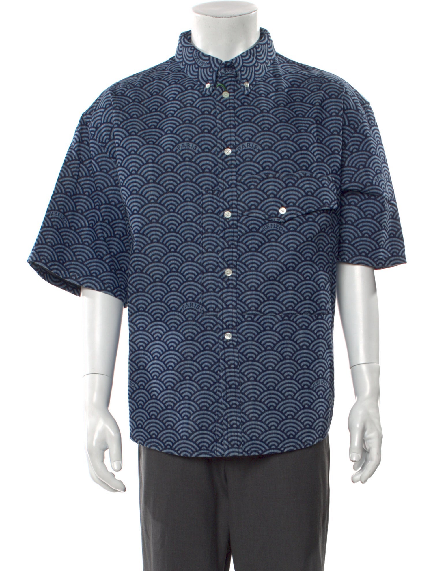 Kenzo Printed Short Sleeve Shirt w/ Tags