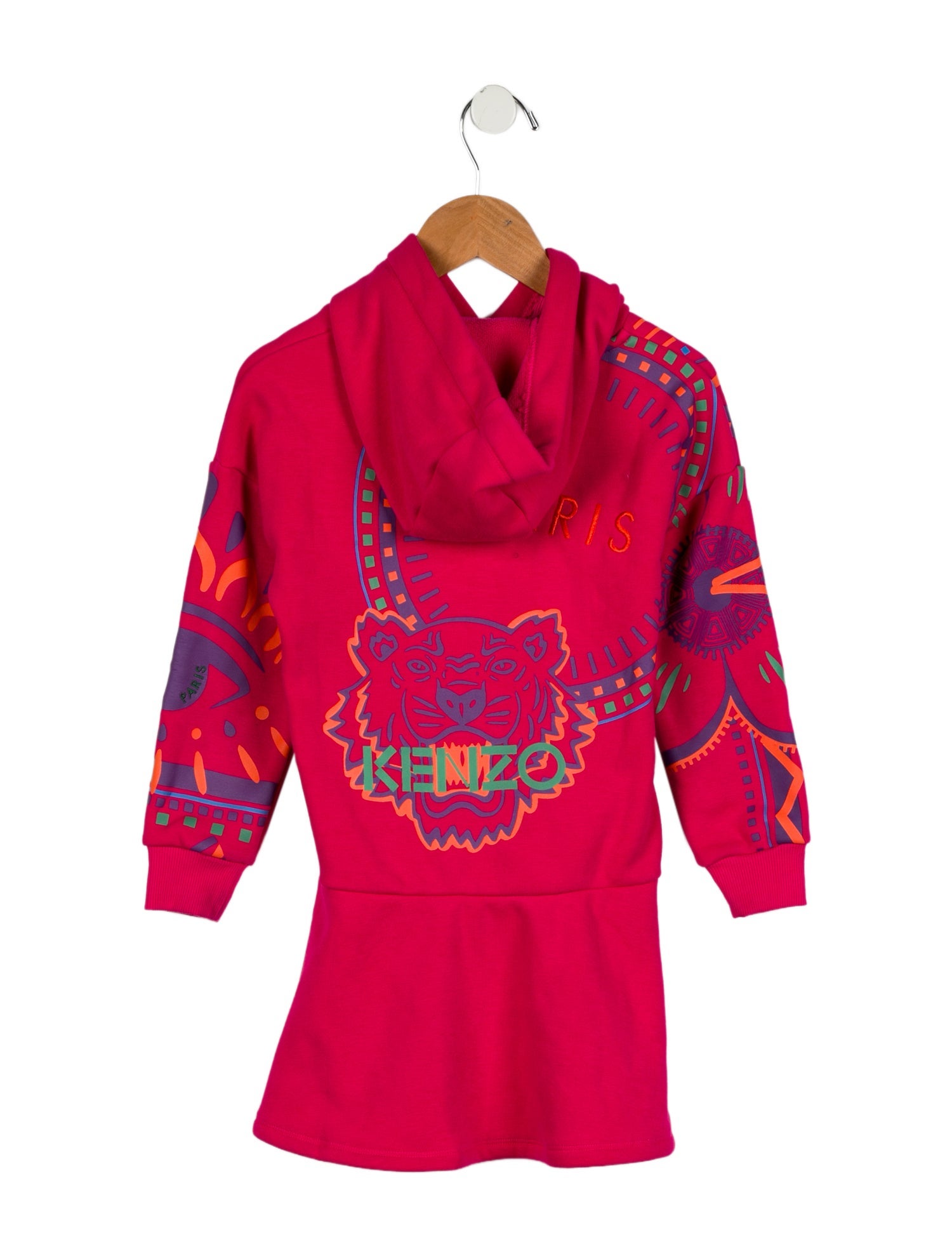 Kenzo Kids Girls' Hooded Sweatshirt Dress