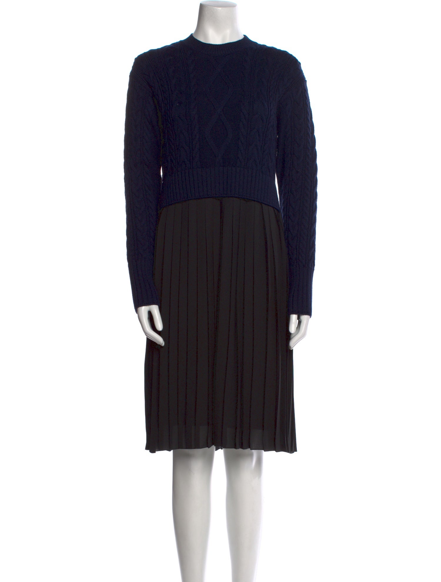 Kenzo Colorblock Pattern Knee-Length Dress