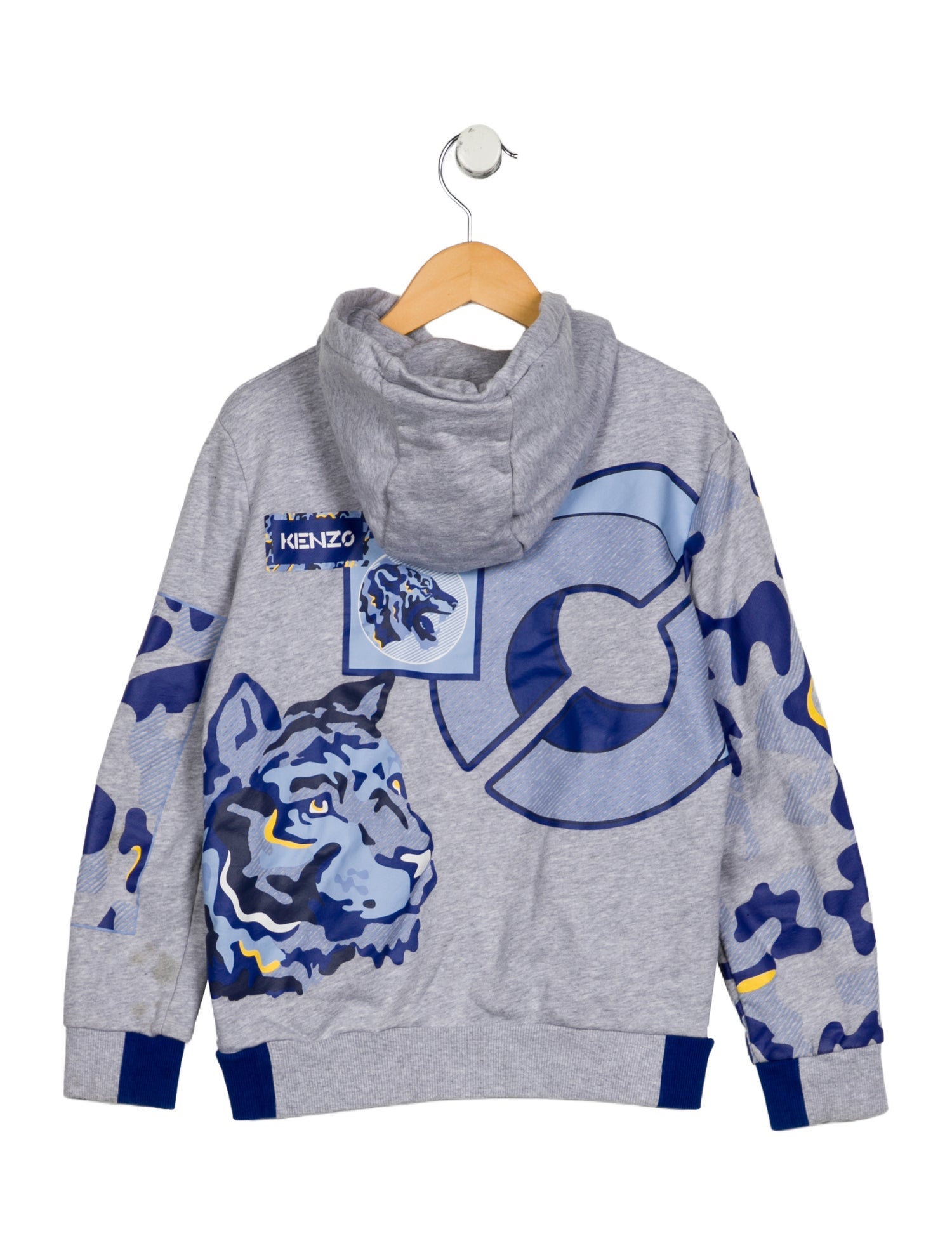 Kenzo Kids Boys' Graphic Zip Up Hooded Sweatshirt