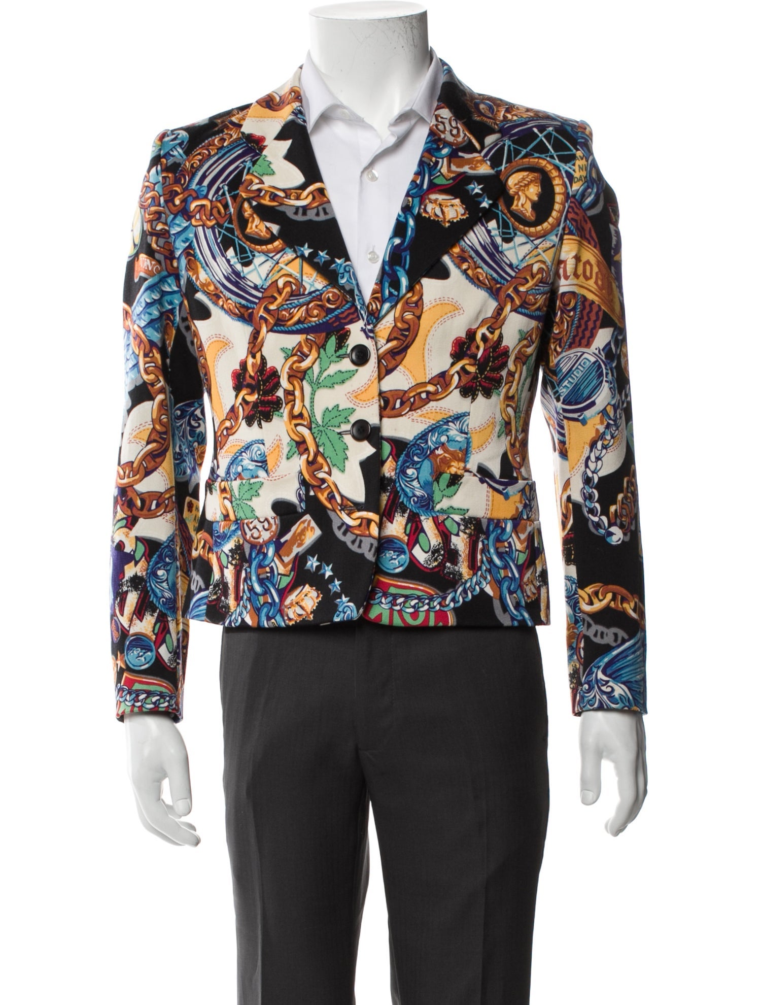 Kenzo Wool Printed Blazer