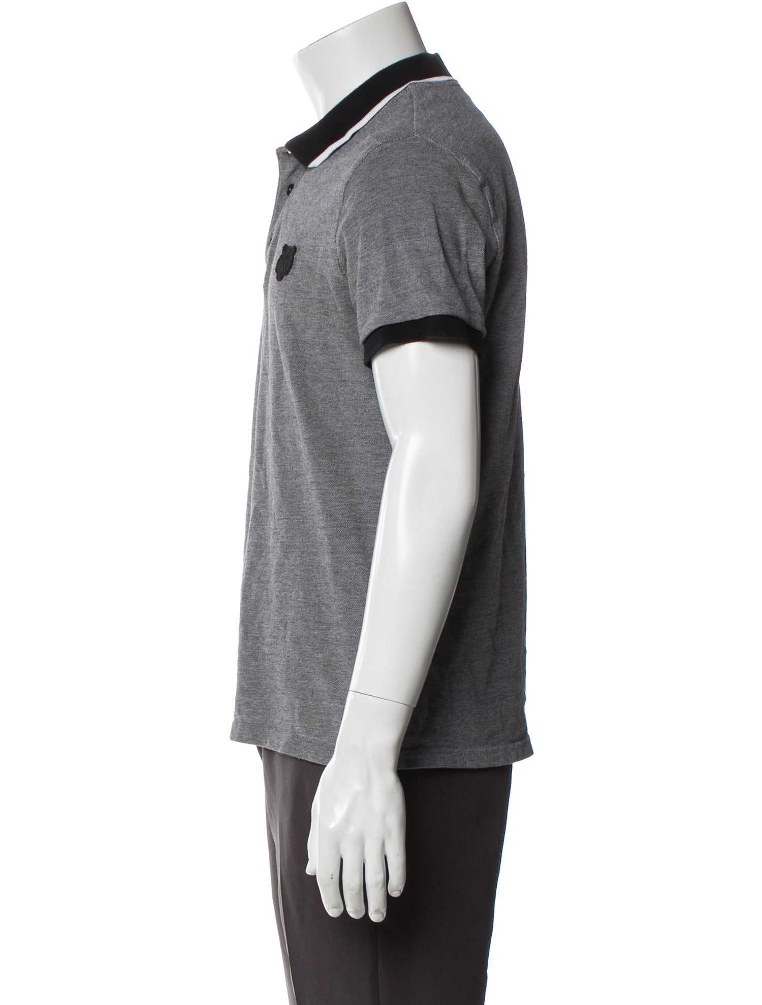 Kenzo Striped Collar Polo Shirt