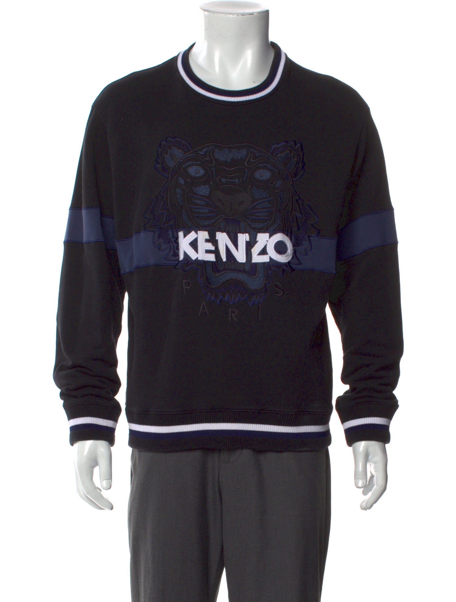 Kenzo Graphic Print Crew Neck Pullover