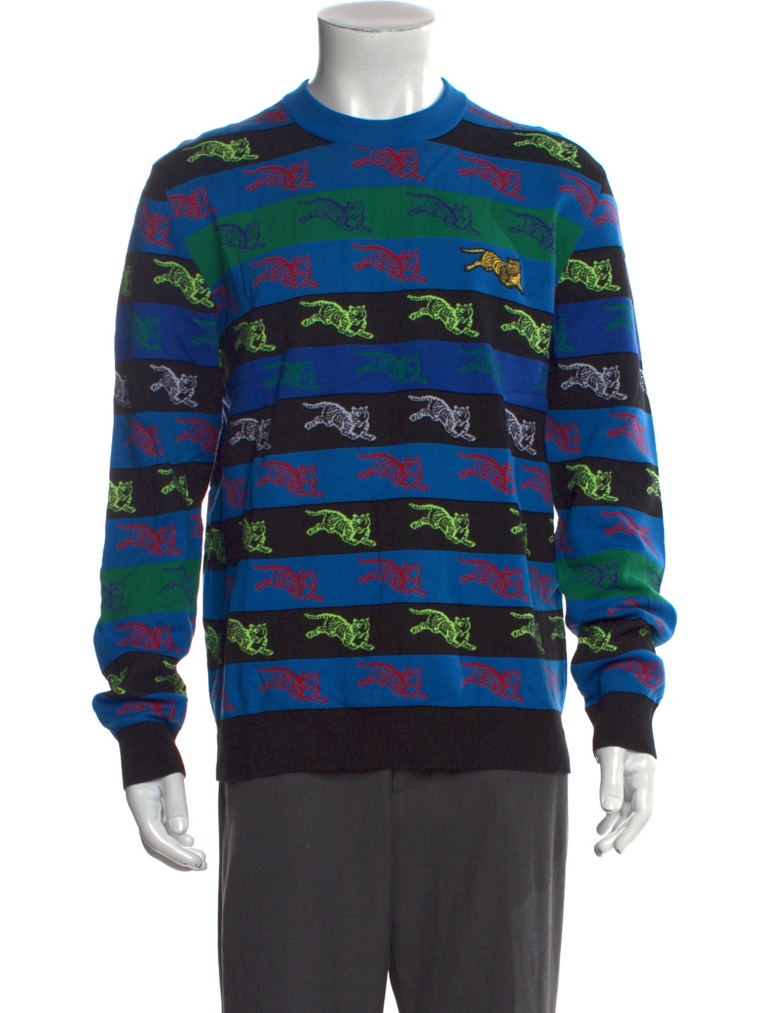 Kenzo Printed Crew Neck Polo Sweater