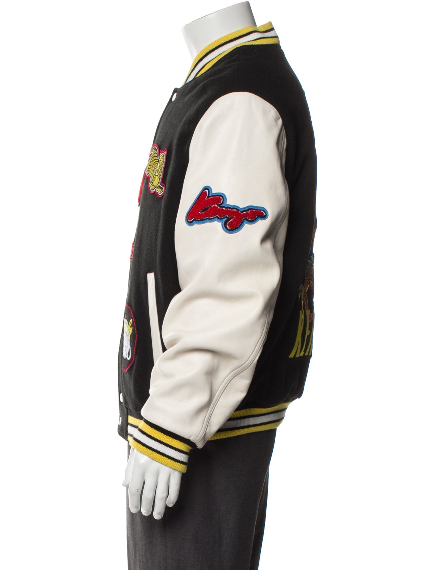 Kenzo Wool Striped Varsity Jacket