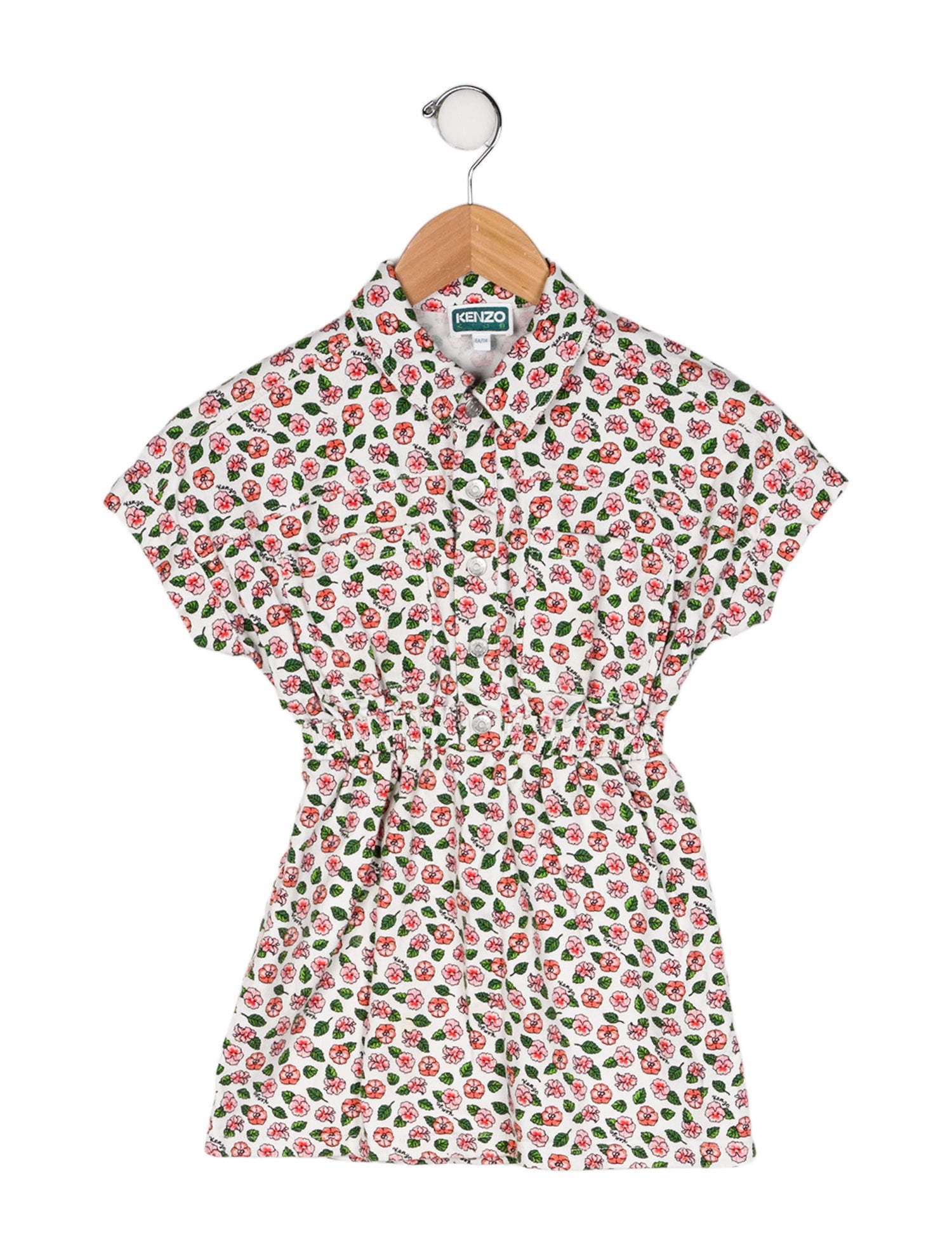Kenzo Toddler Girls' Floral Printed Casual Dress