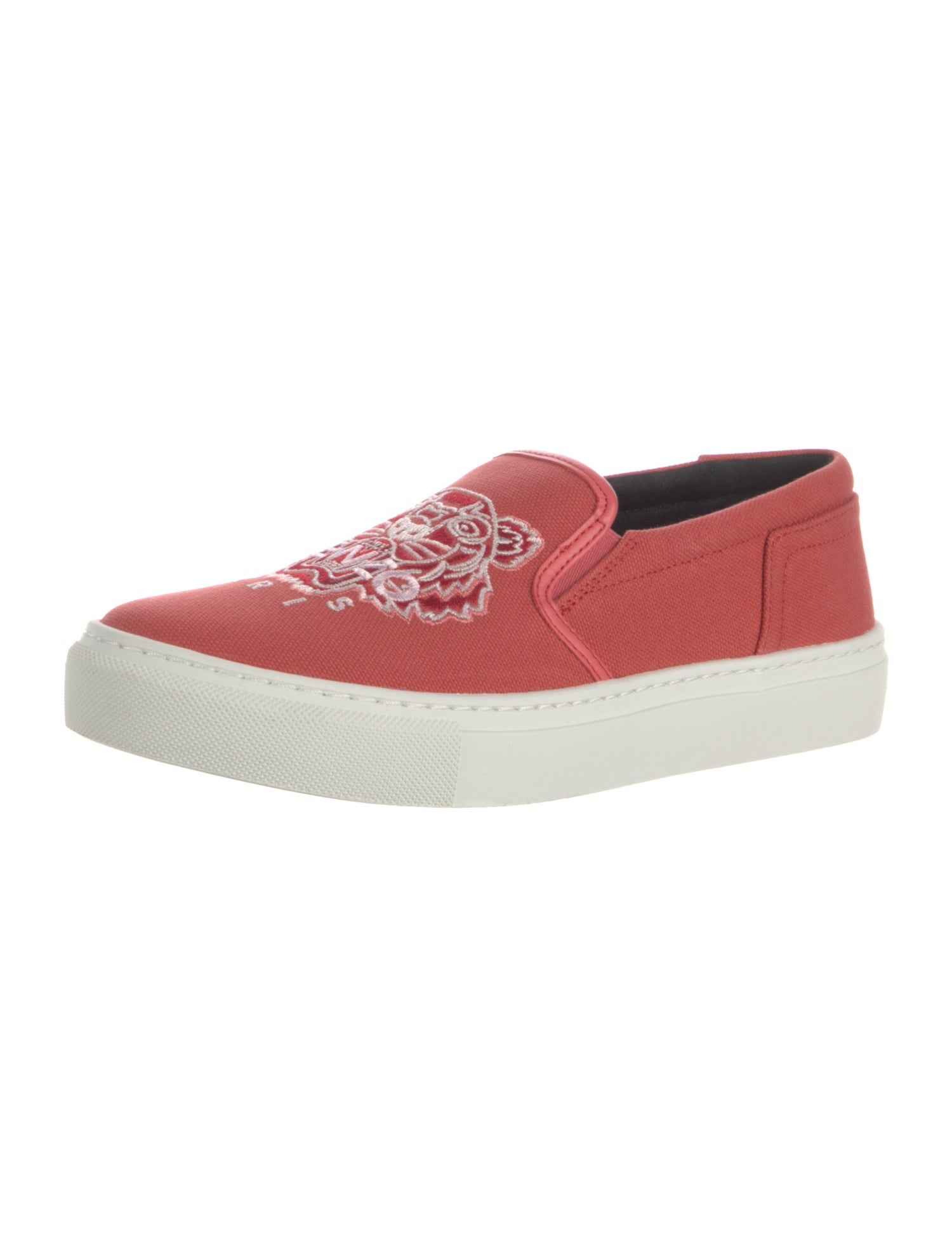 Kenzo Canvas Embroidered Accent Sneakers