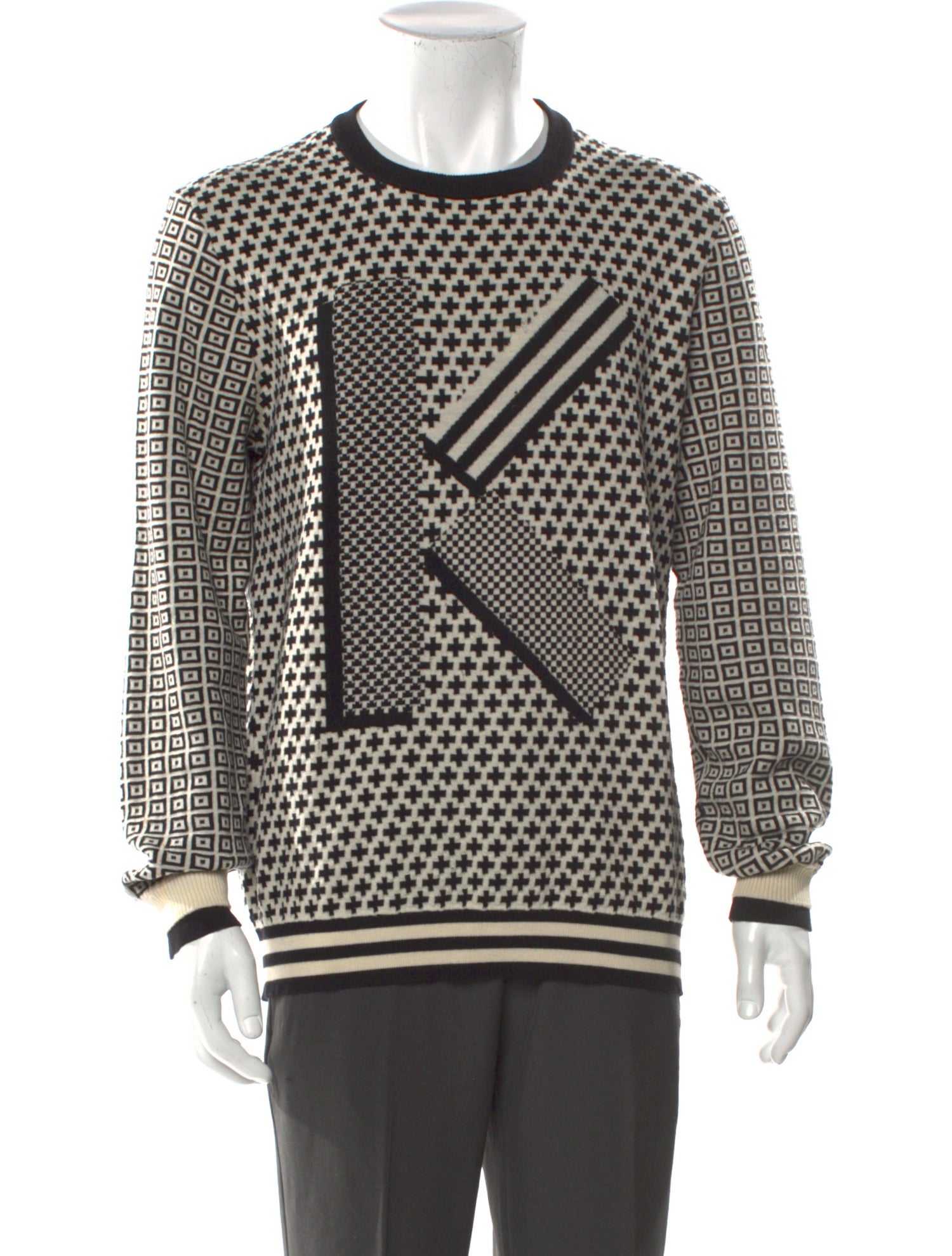 Kenzo Graphic Print Crew Neck Pullover