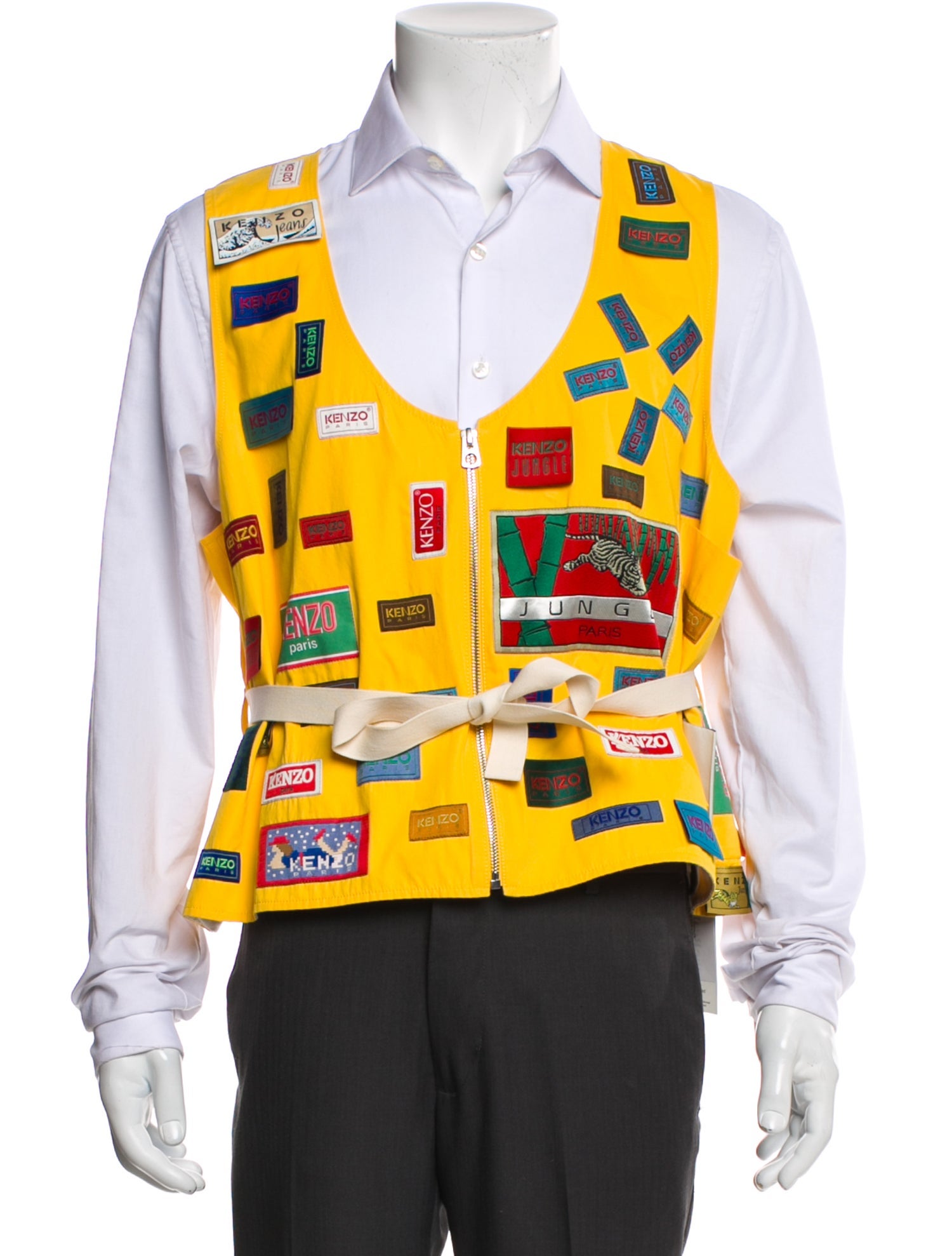 Kenzo Graphic Print Collar Polo Shirt