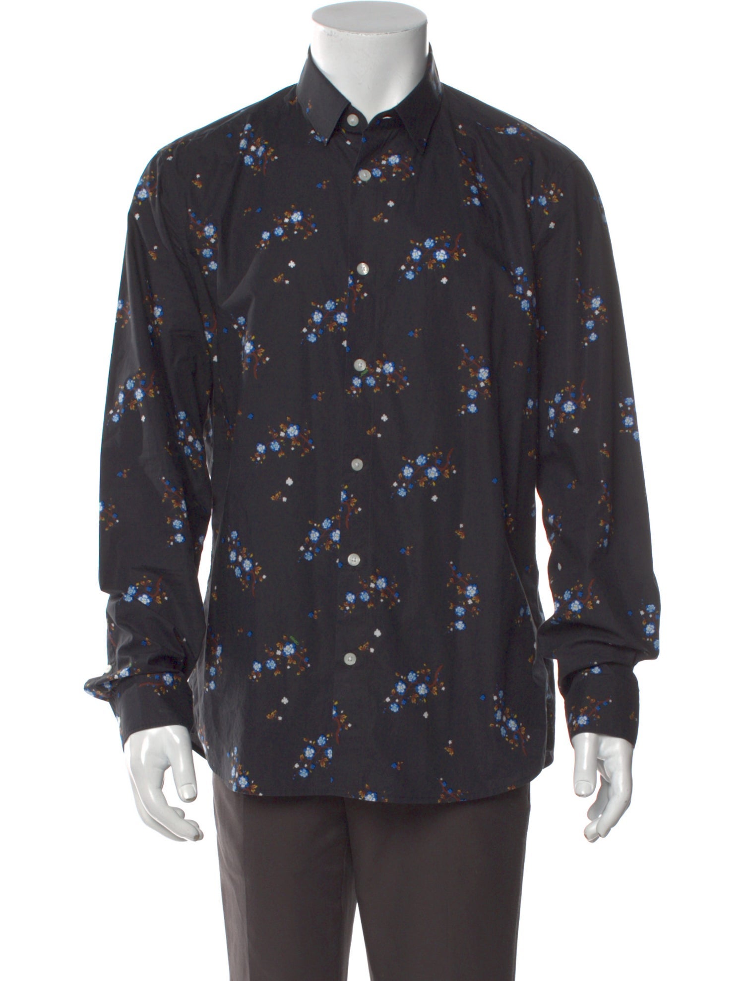 Kenzo Floral Print Long Sleeve Shirt