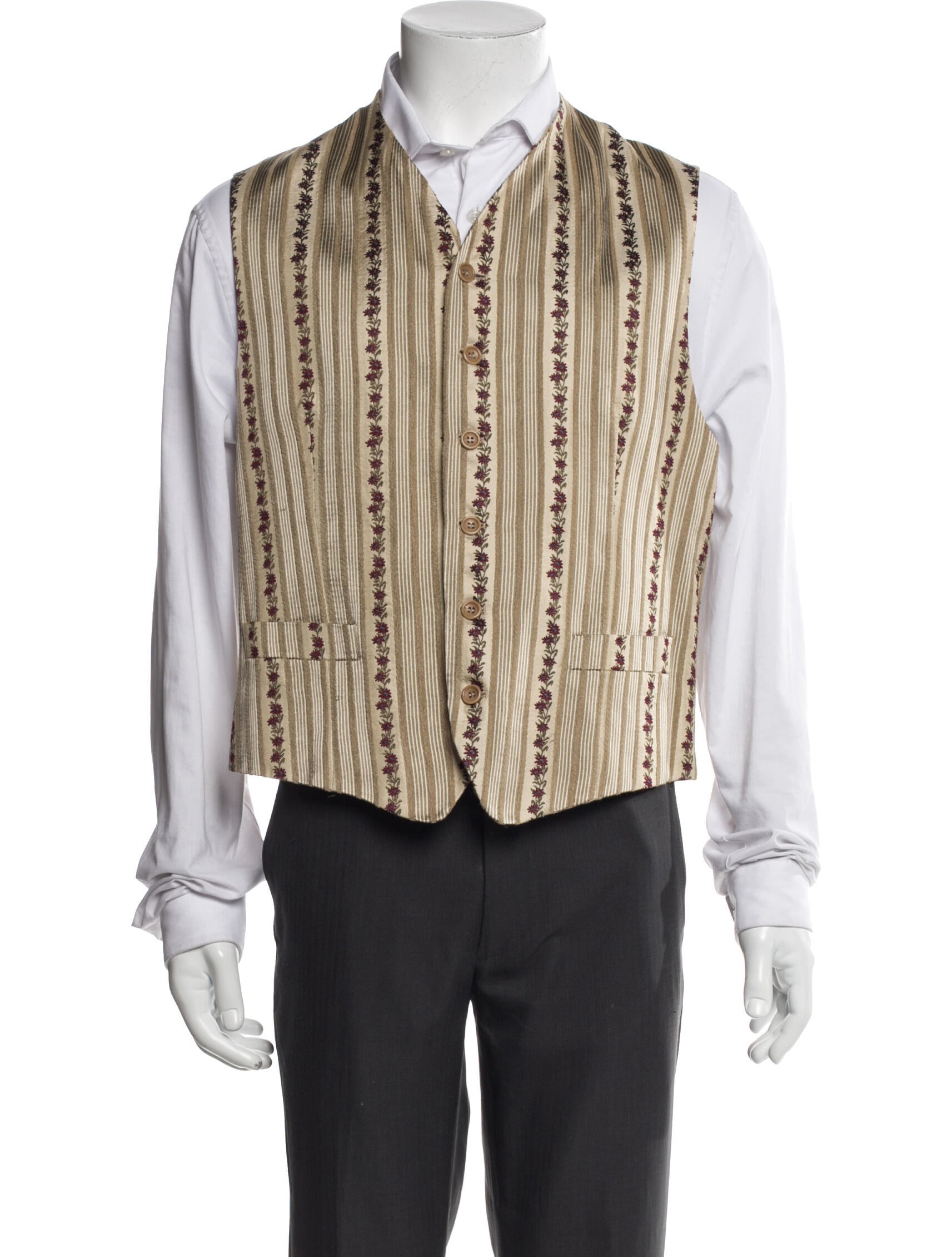 Kenzo Silk Striped Vest