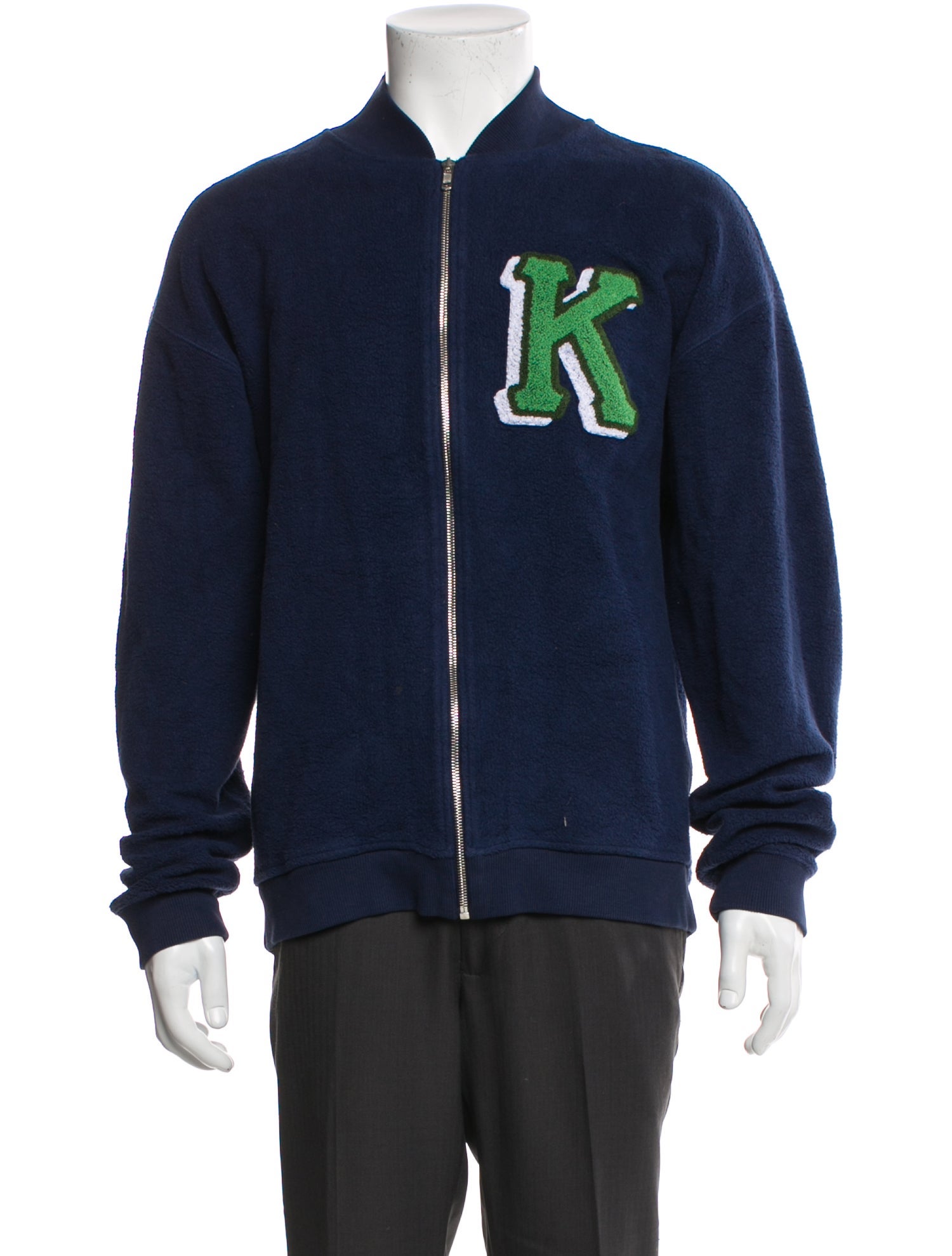 Kenzo Graphic Print Mock Neck Cardigan