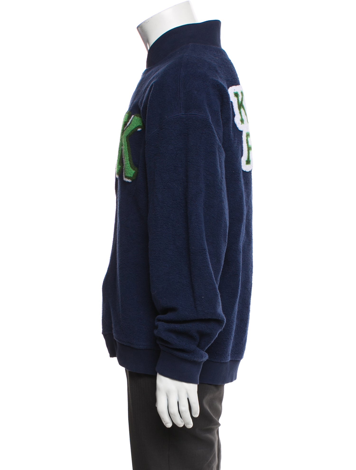 Kenzo Graphic Print Mock Neck Cardigan