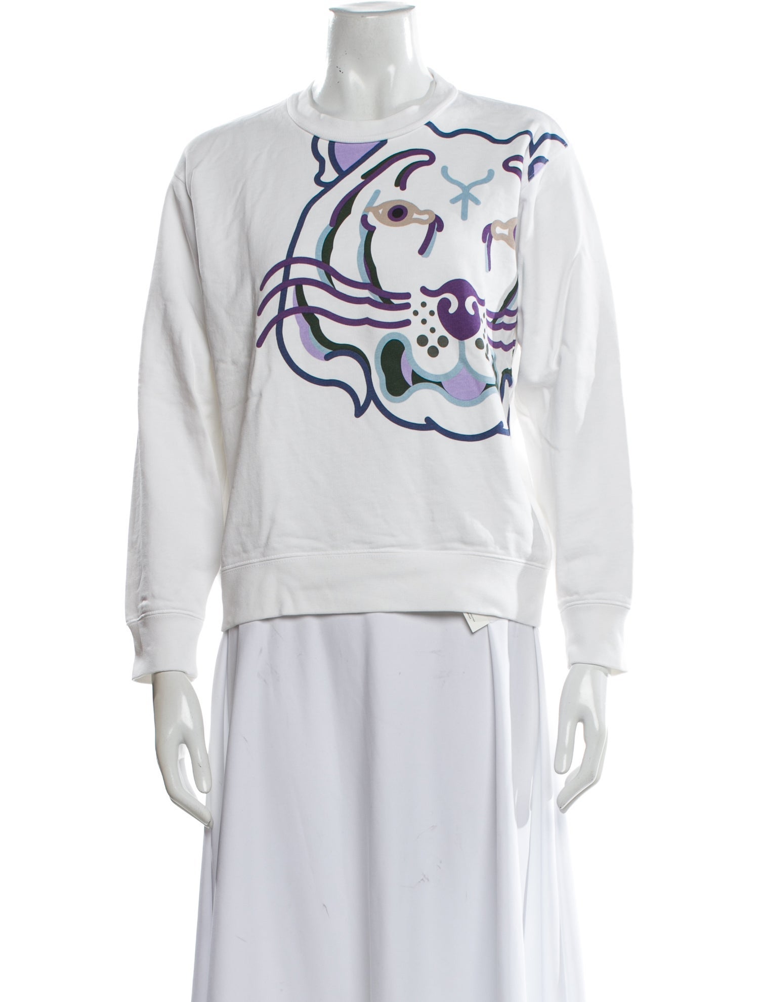 Kenzo Graphic Print Crew Neck Sweatshirt