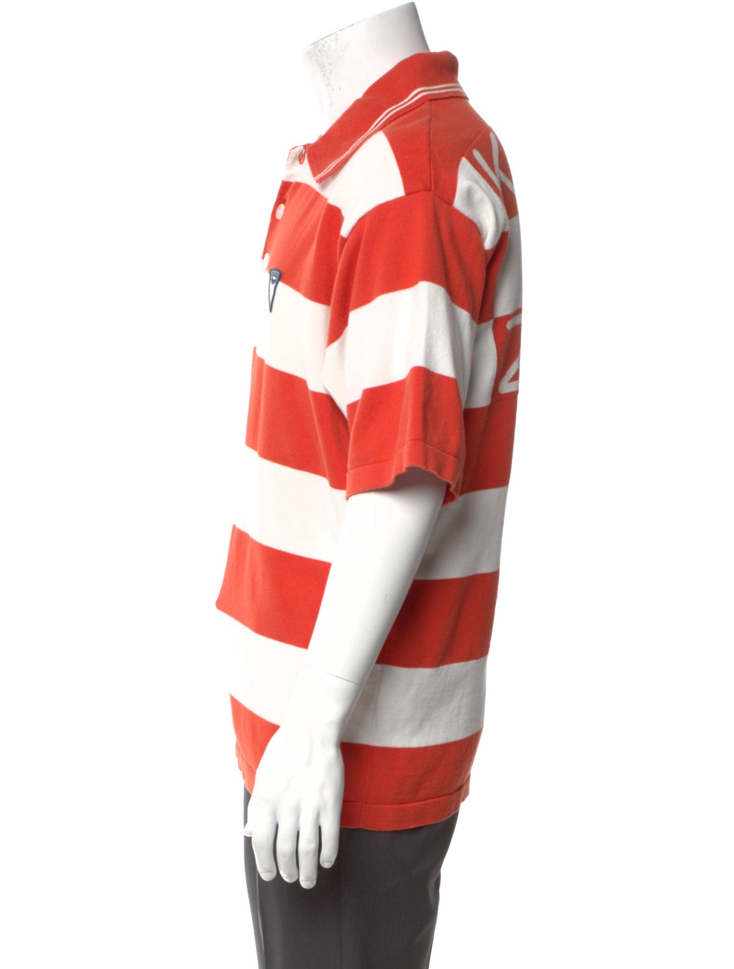 Kenzo Striped Collar Polo Shirt