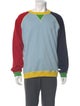 Kenzo Colorblock Pattern Crew Neck Pullover