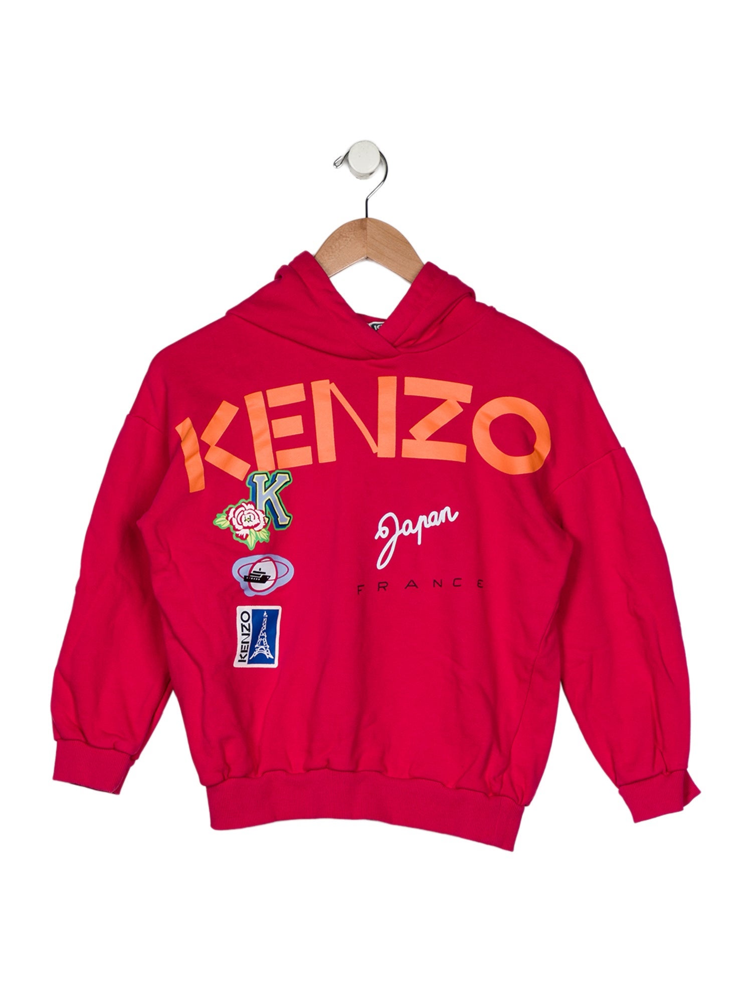 Kenzo Girls' Print Embroidered Hoodie