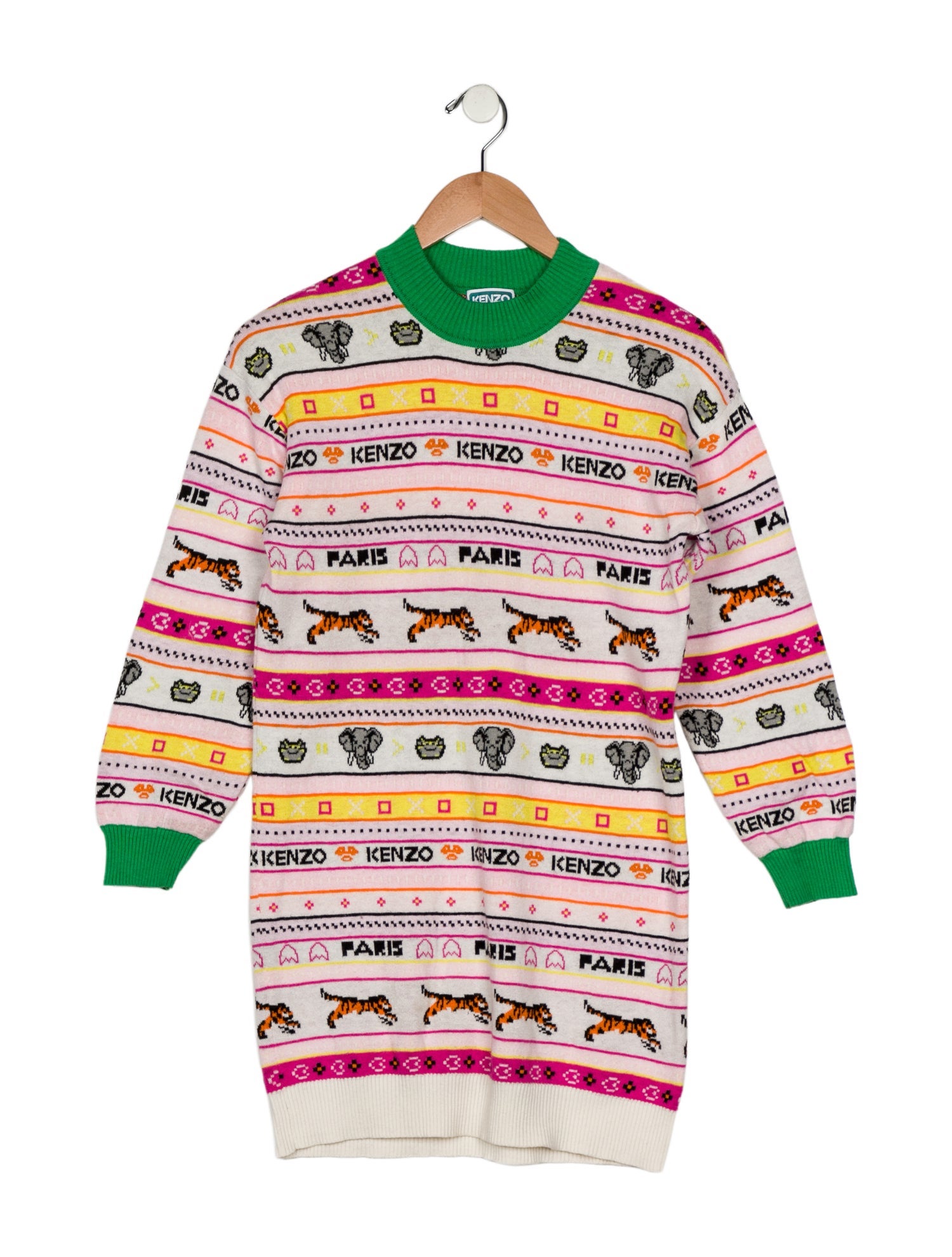 Kenzo Girls' Knit Print Dress