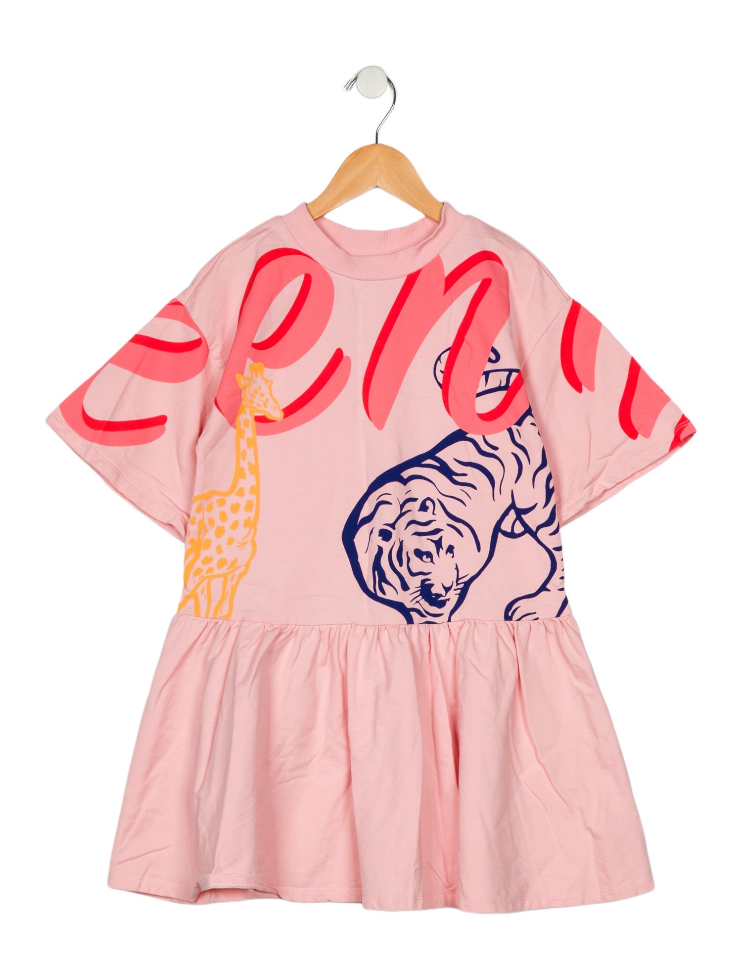 Kenzo Girls' Graphic Long Sleeve Dress