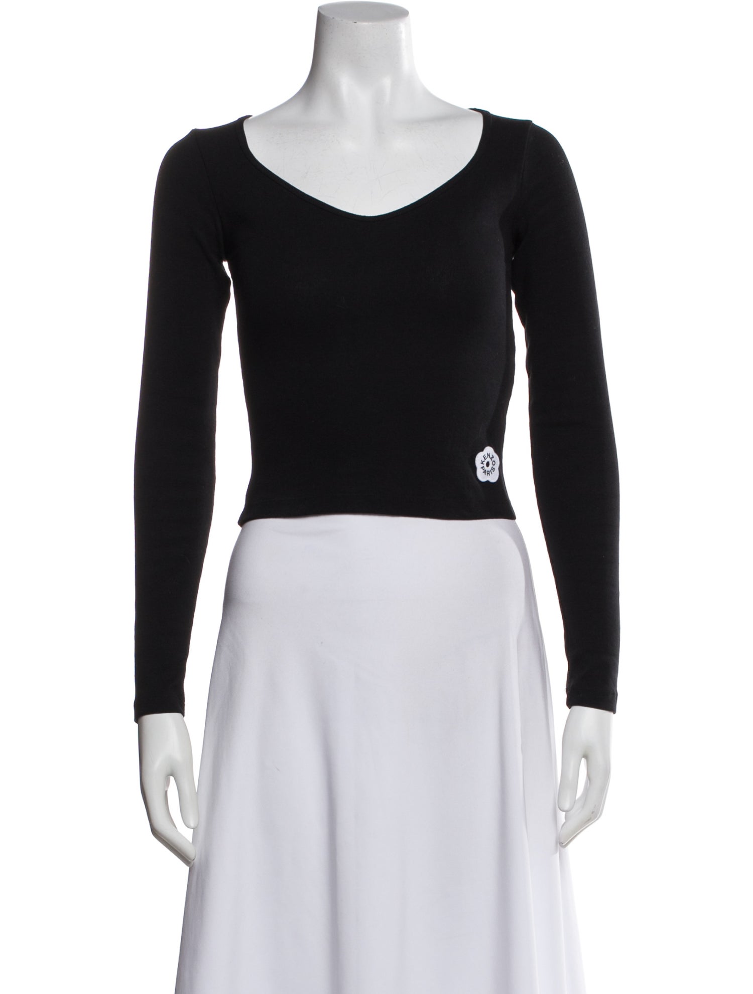 Kenzo V-Neck Long Sleeve Top