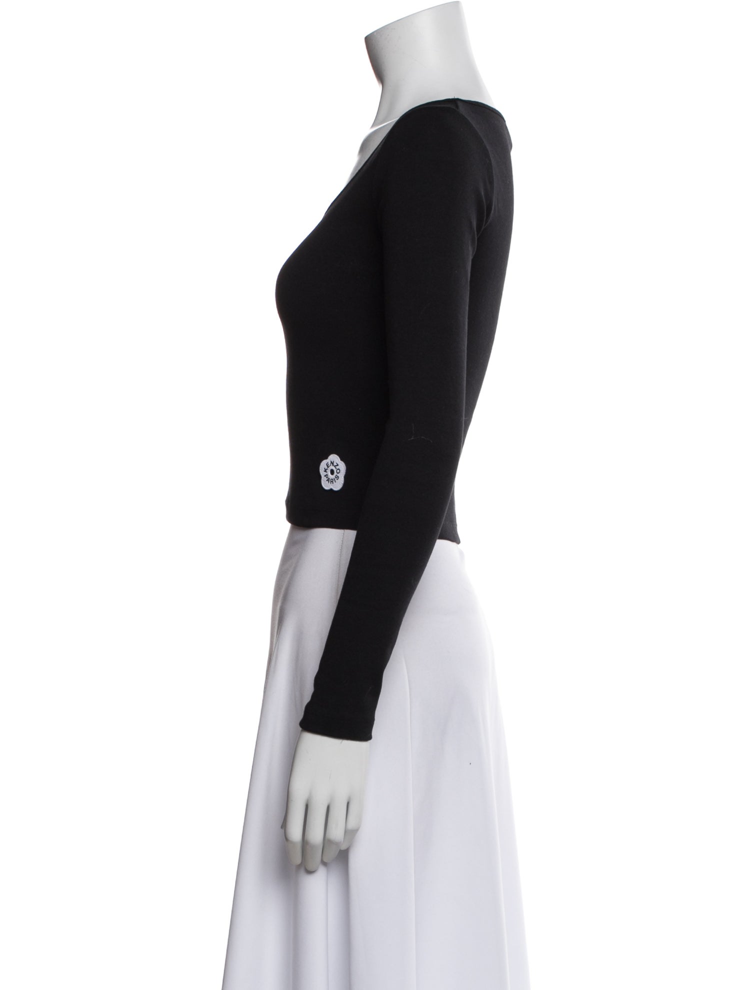 Kenzo V-Neck Long Sleeve Top