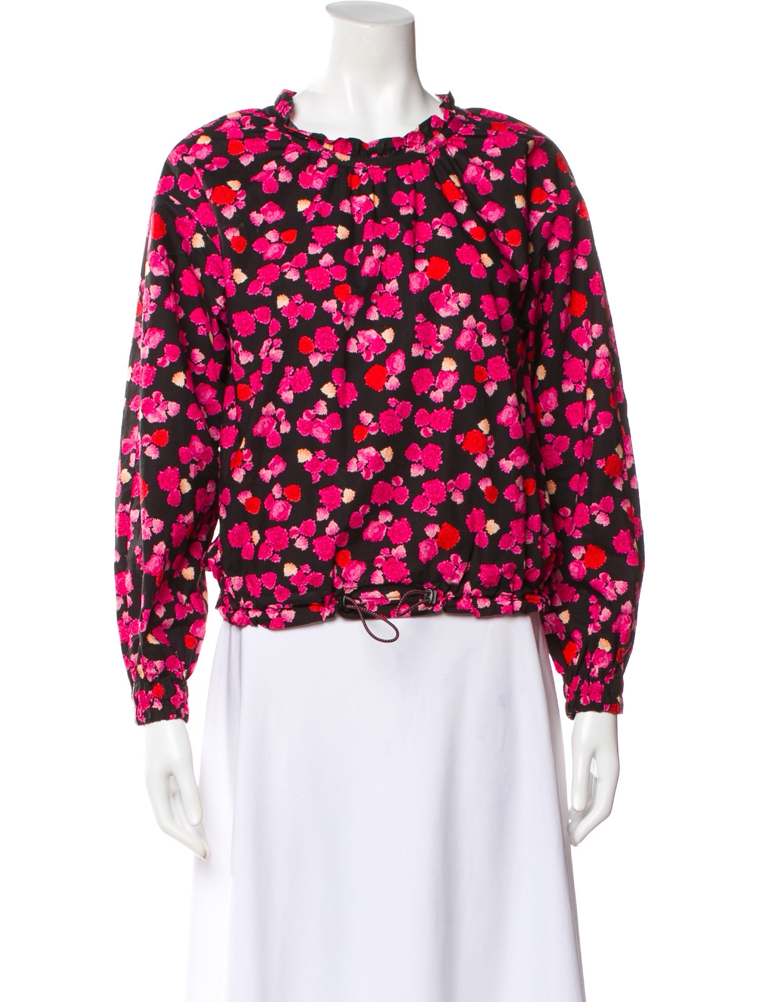 Kenzo Floral Print Crew Neck Top