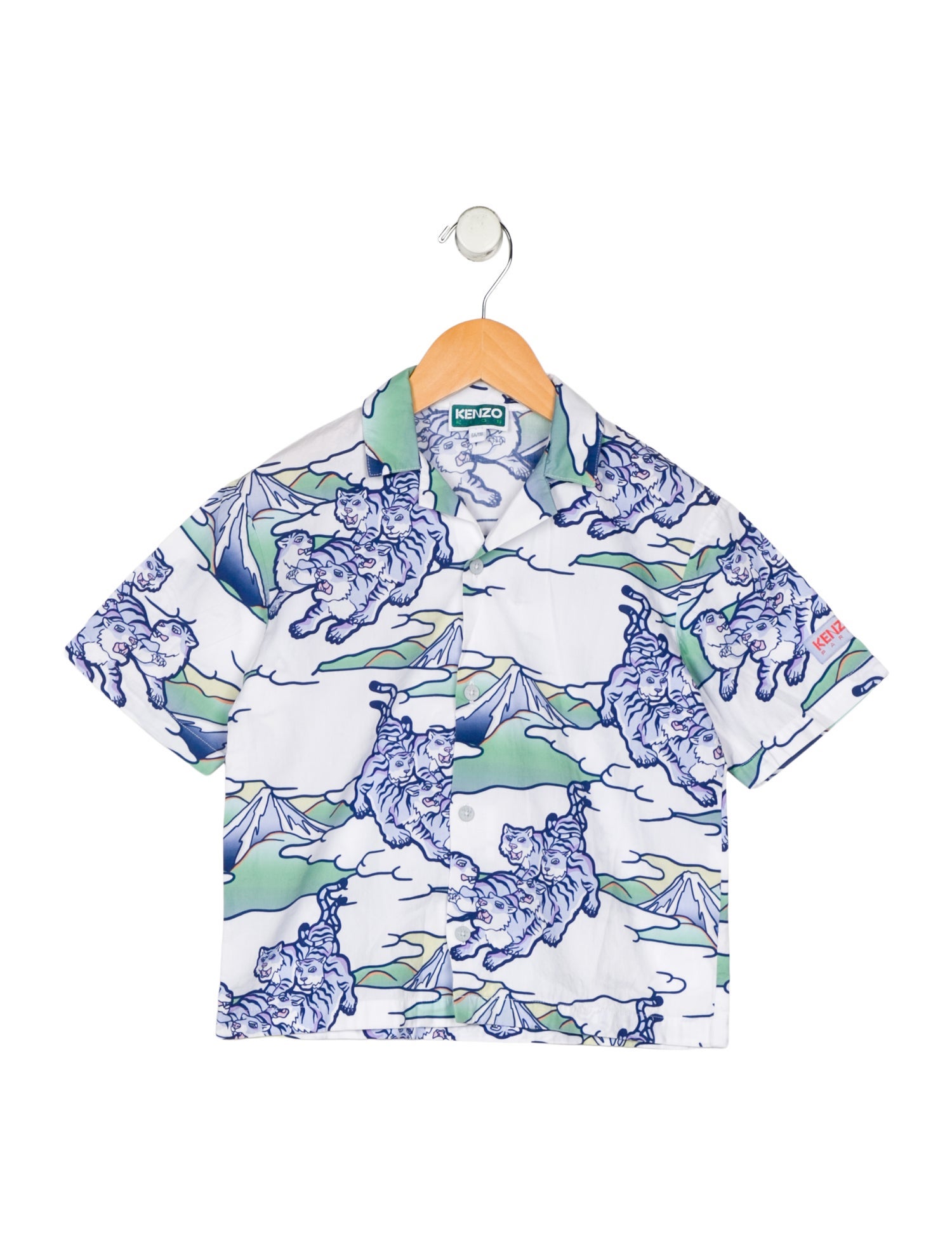 Kenzo Kids Boys Patterned Button Up Shirt