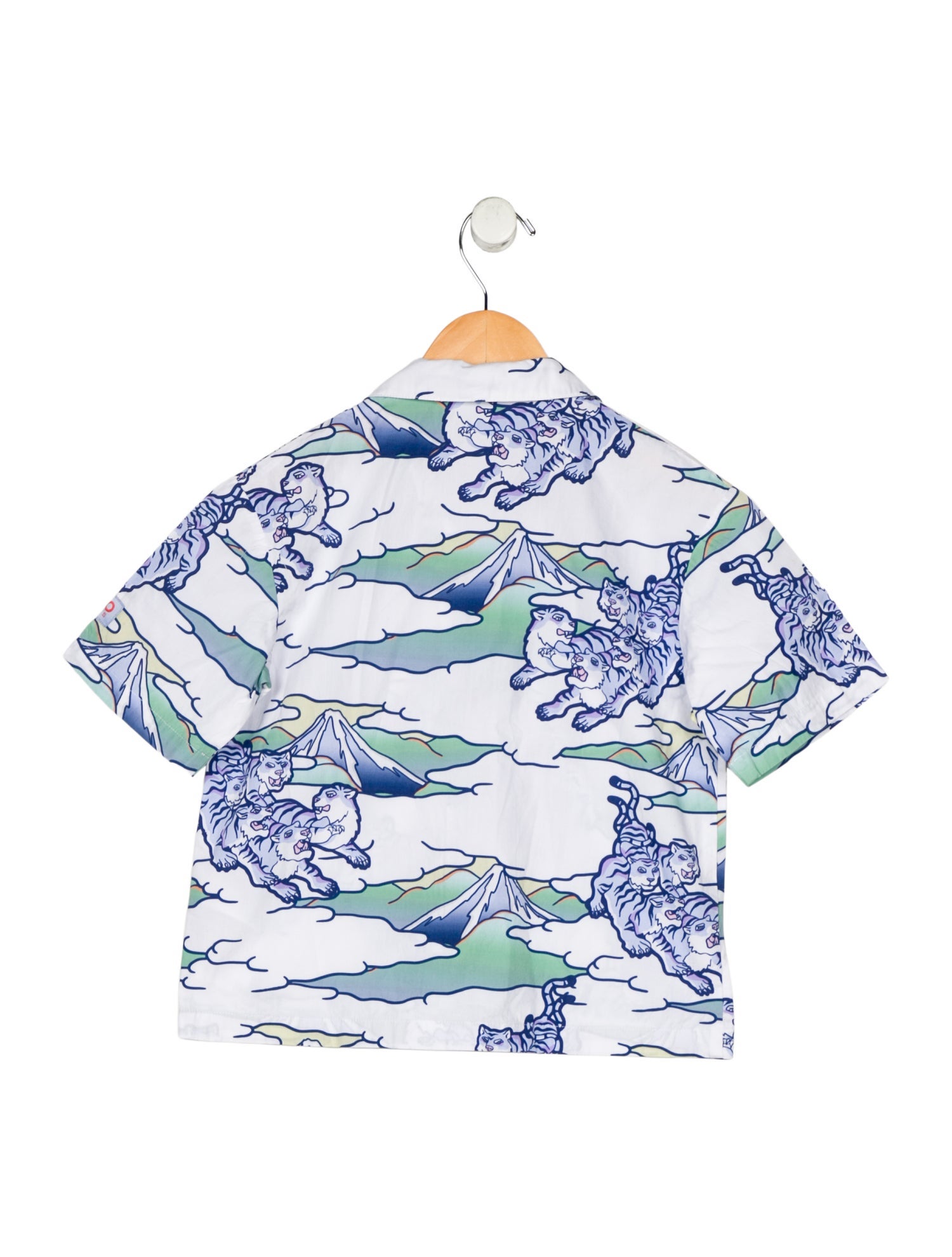 Kenzo Kids Boys Patterned Button Up Shirt