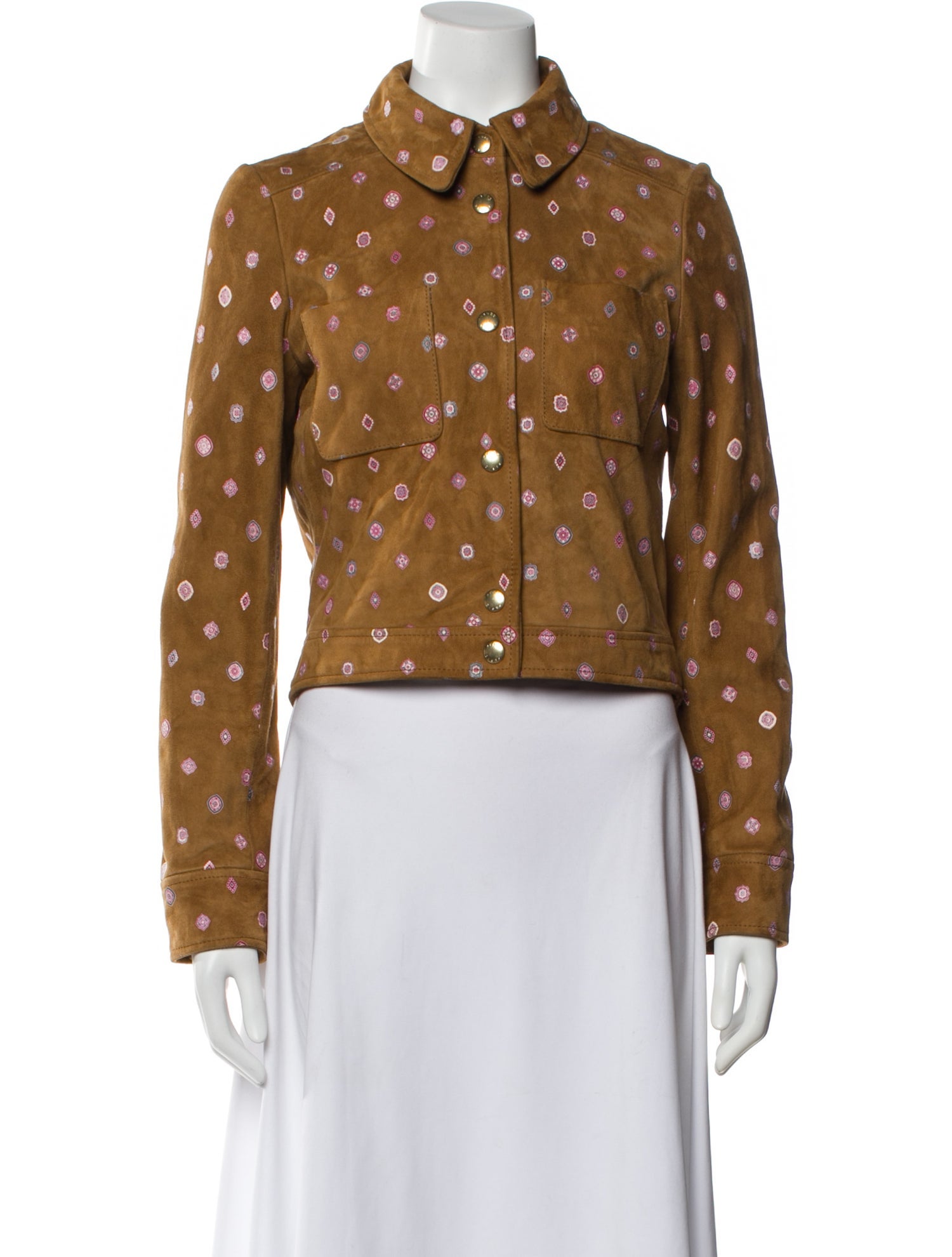 Kenzo Lambskin Printed Evening Jacket