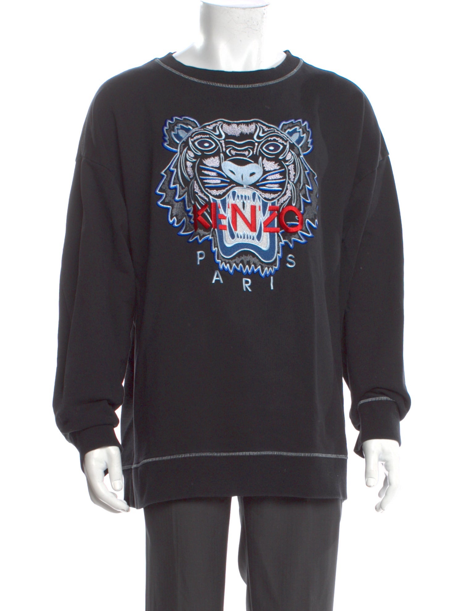 Kenzo Graphic Print Scoop Neck Sweatshirt