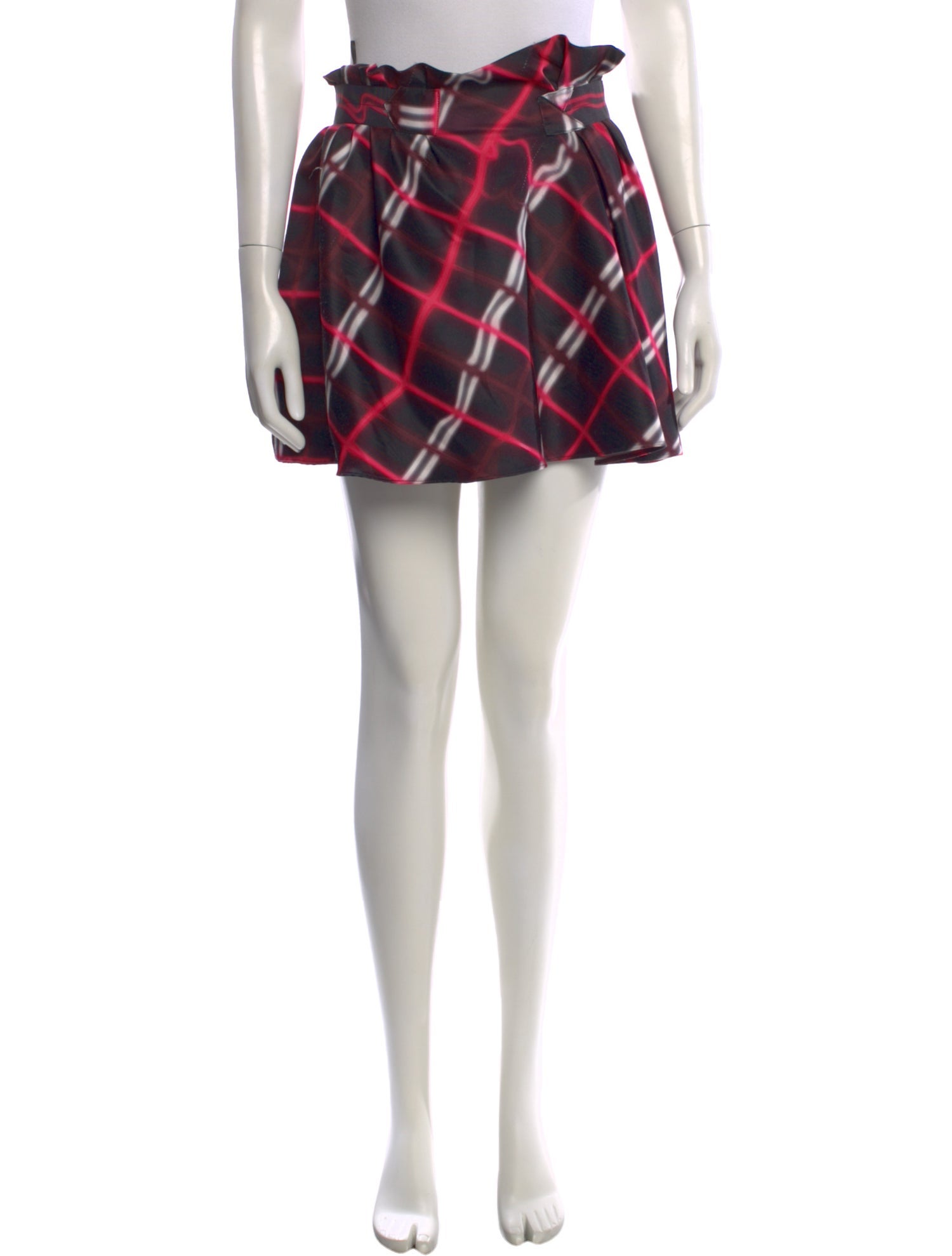 Kenzo Plaid Print Mini Skirt
