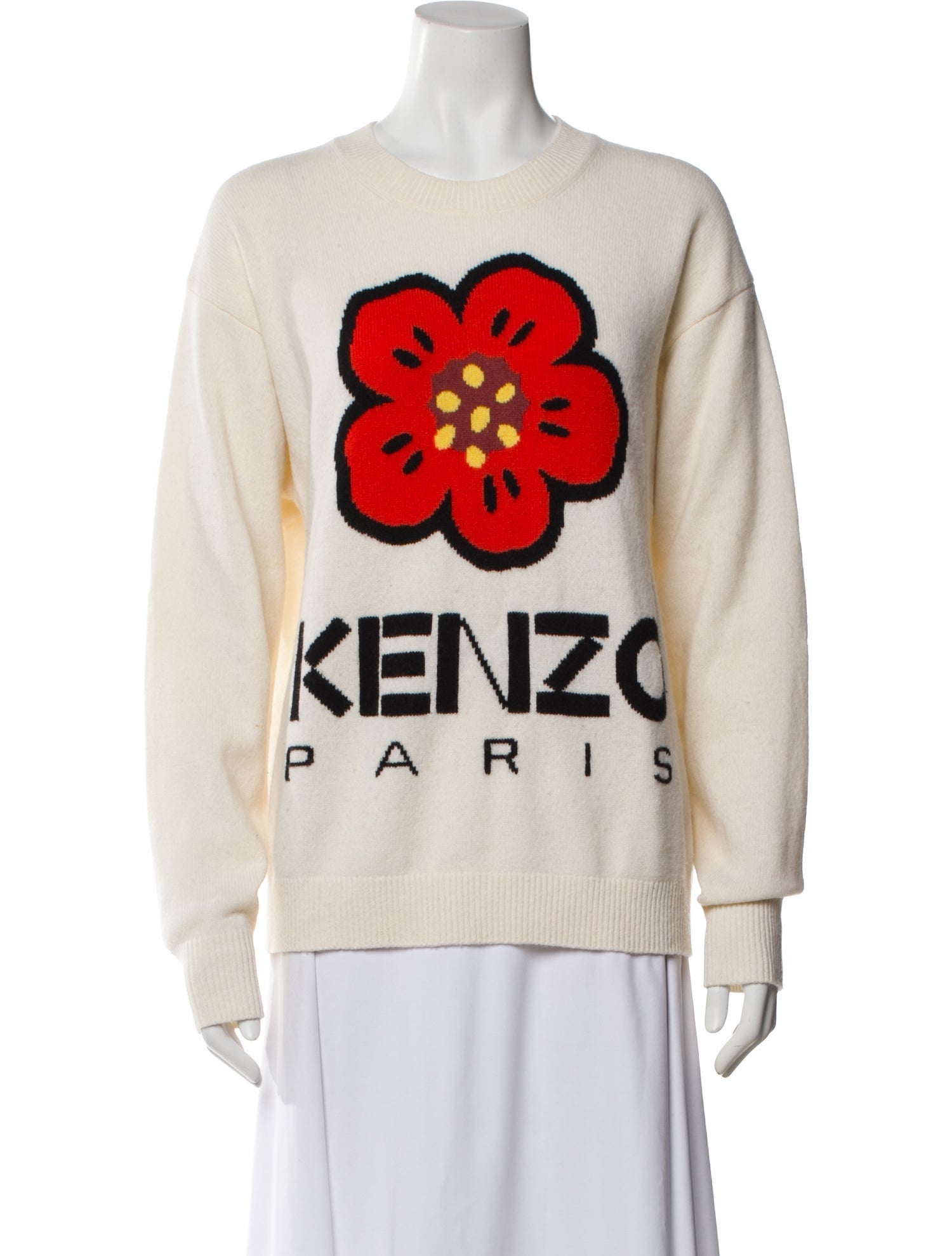 Kenzo Wool Graphic Print Sweater