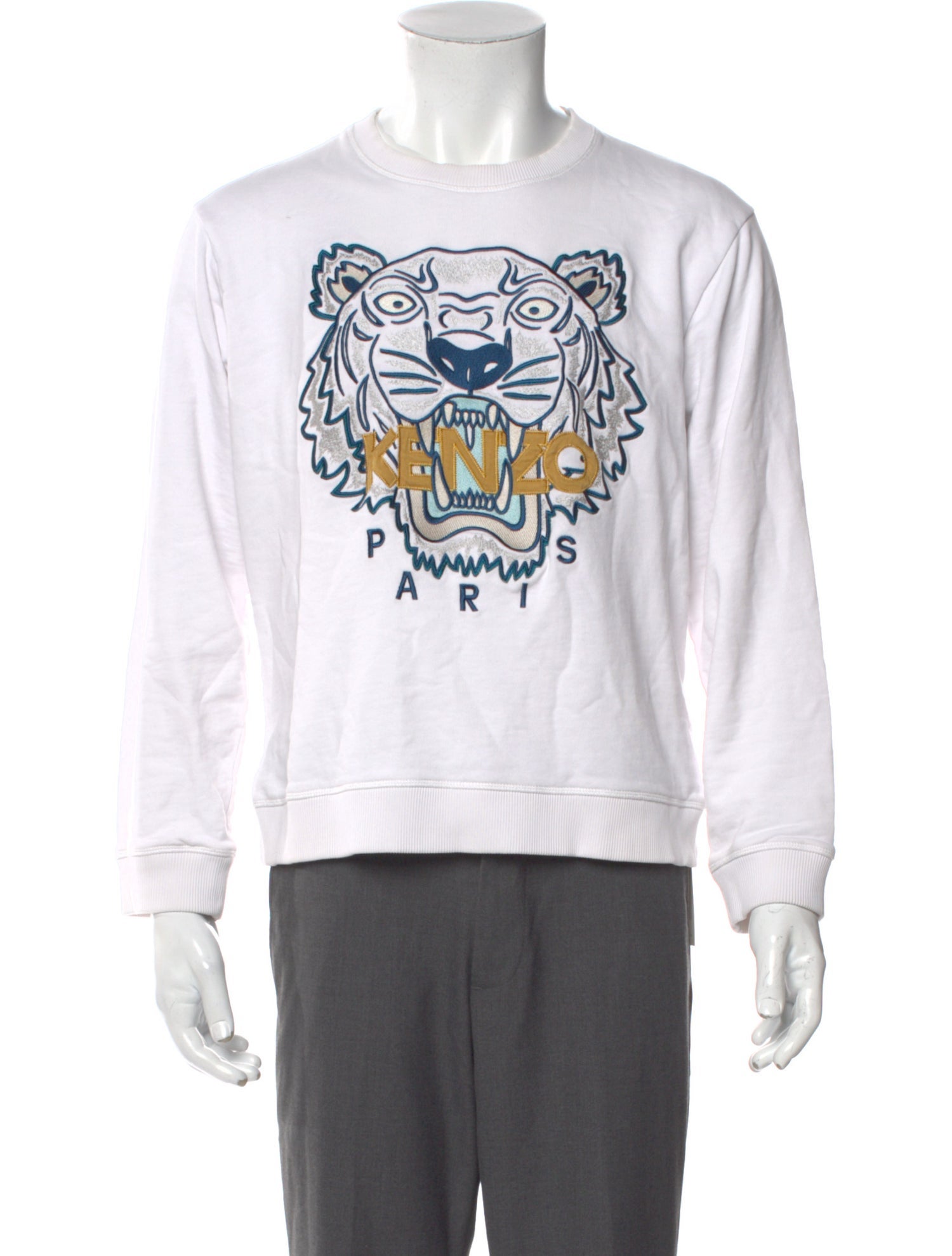 Kenzo Graphic Print Scoop Neck Sweatshirt