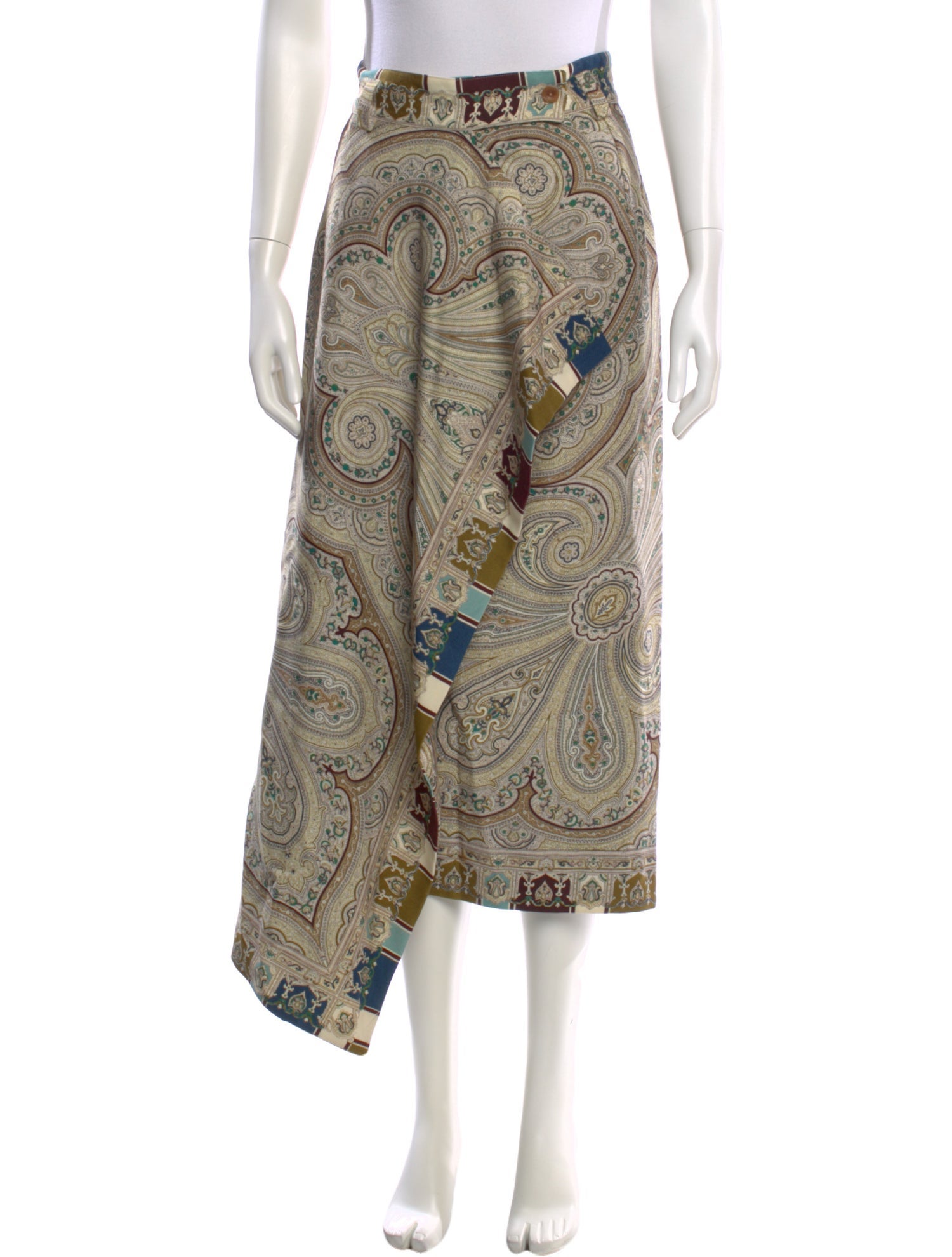 Kenzo Wool Midi Length Skirt