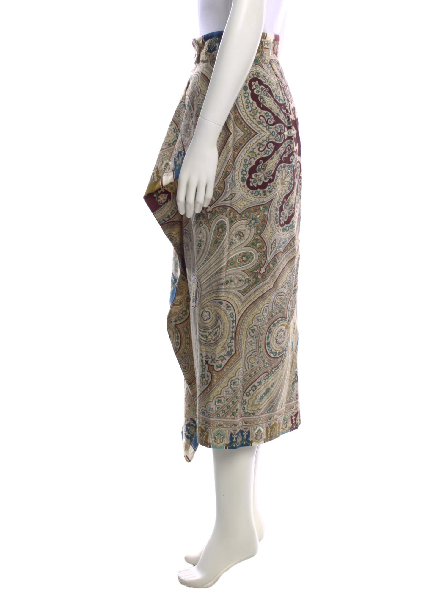 Kenzo Wool Midi Length Skirt