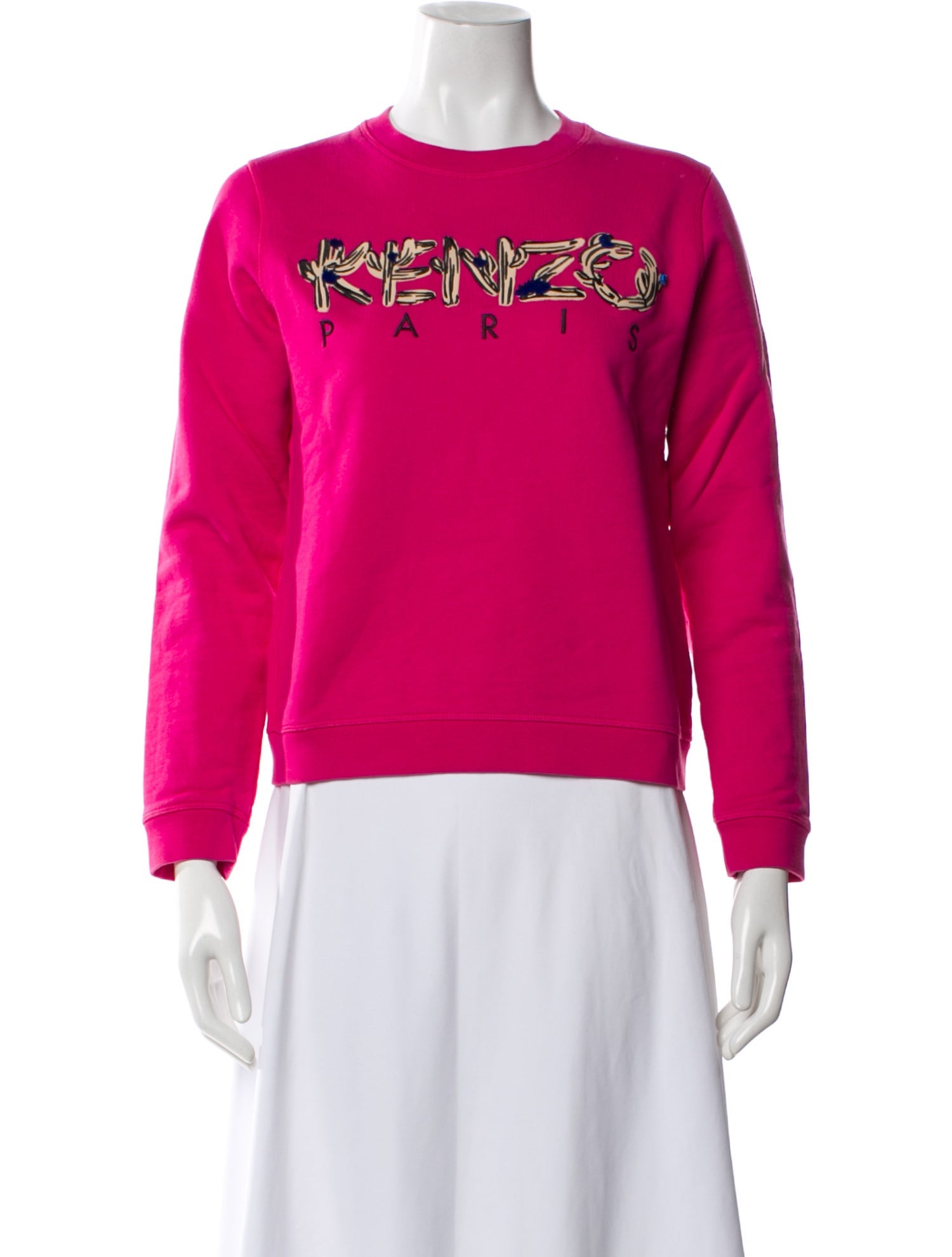 Kenzo Graphic Print Crew Neck Sweatshirt