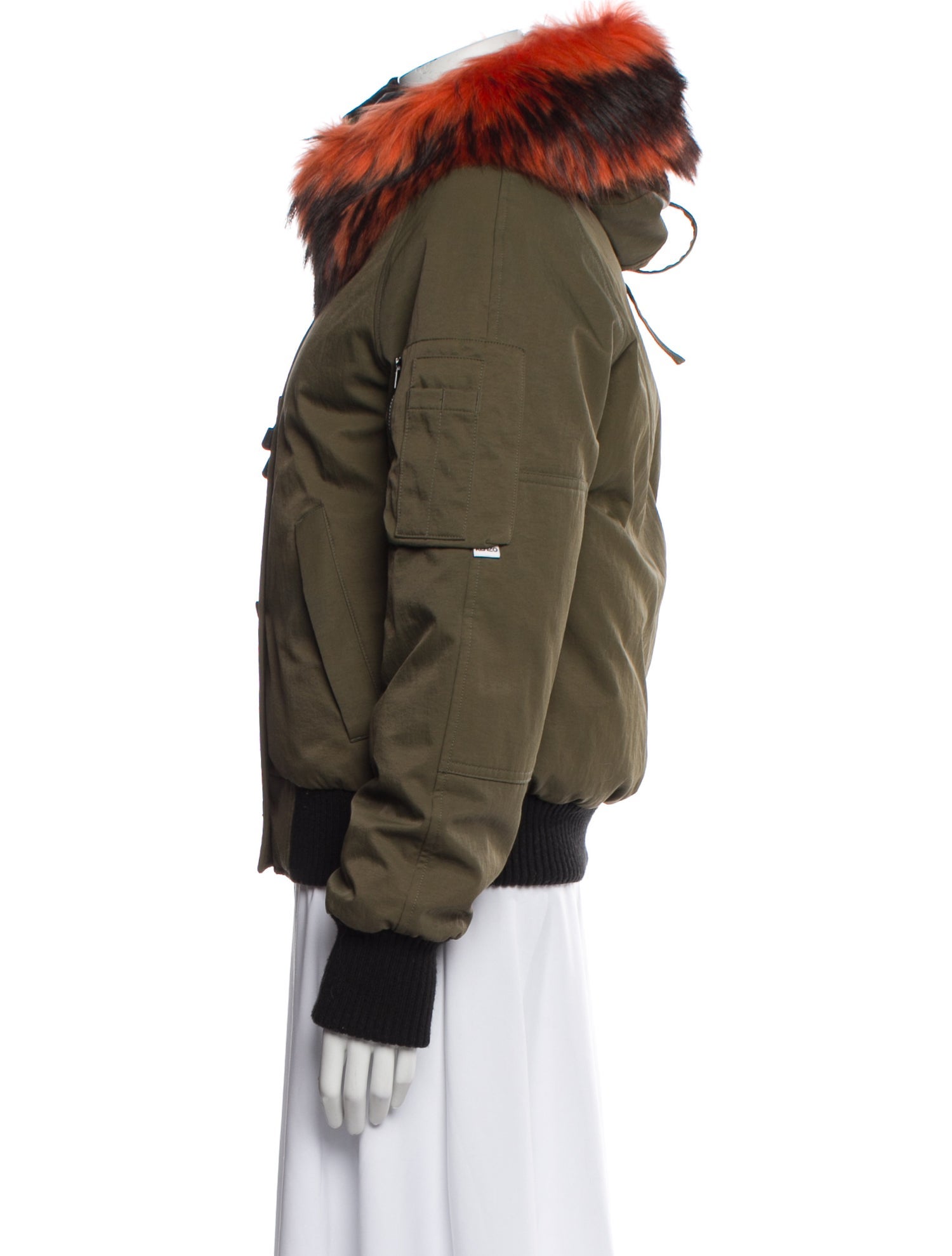 Kenzo Colorblock Pattern Down Jacket