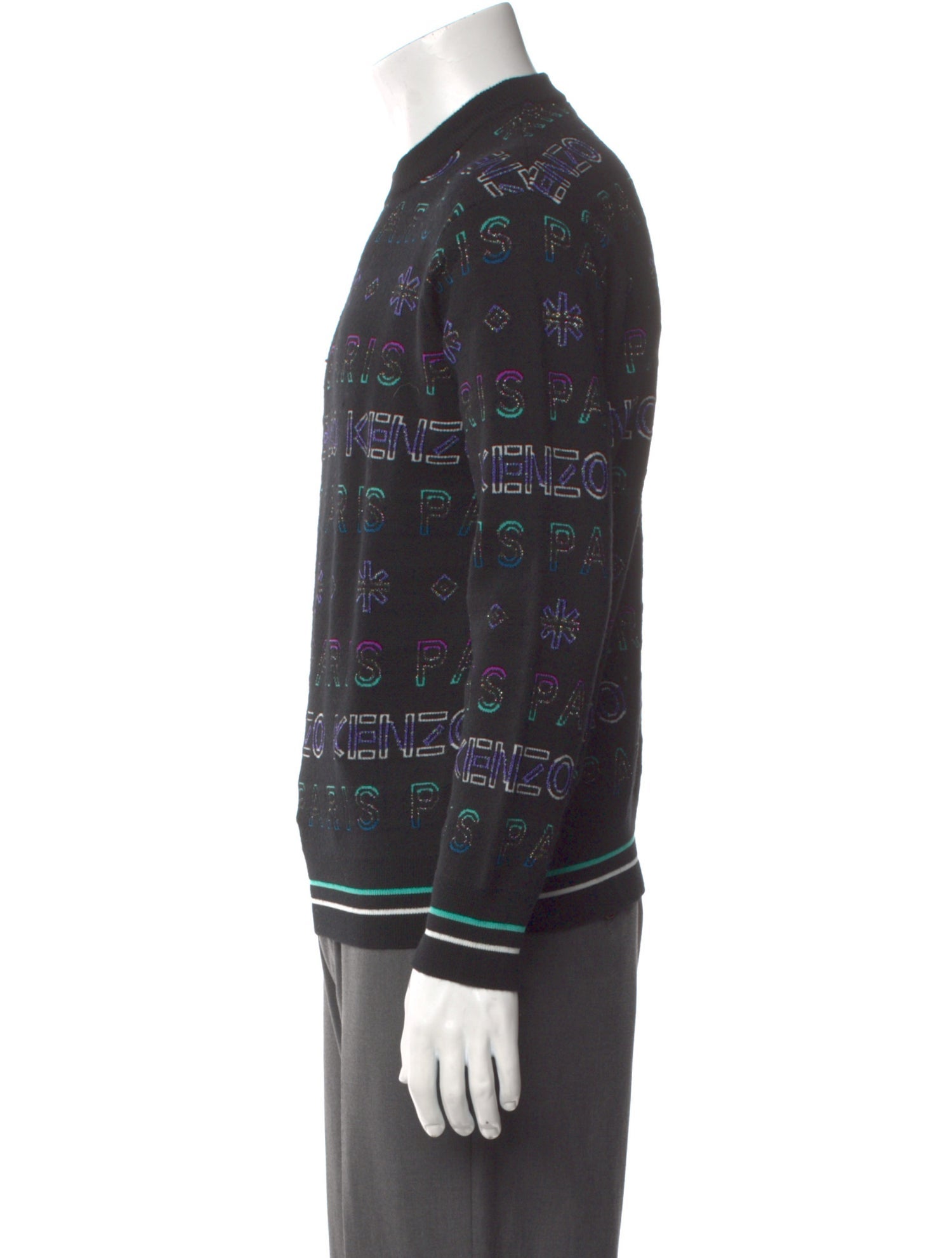 Kenzo Wool Printed Pullover w/ Tags