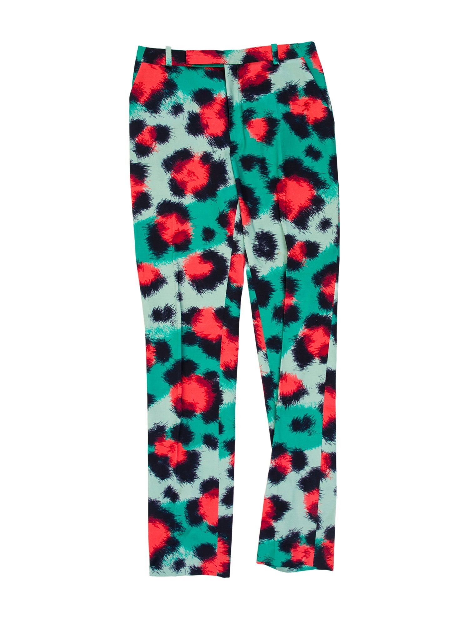 Kenzo Animal Print Skinny Leg Pants