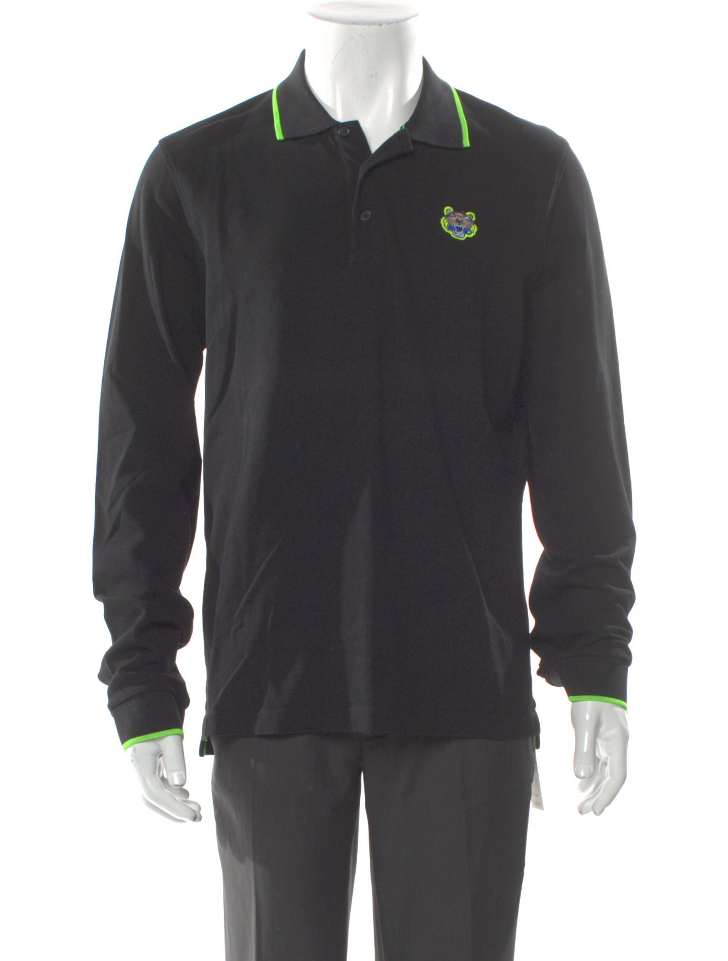 Kenzo Crew Neck Long Sleeve Polo Shirt