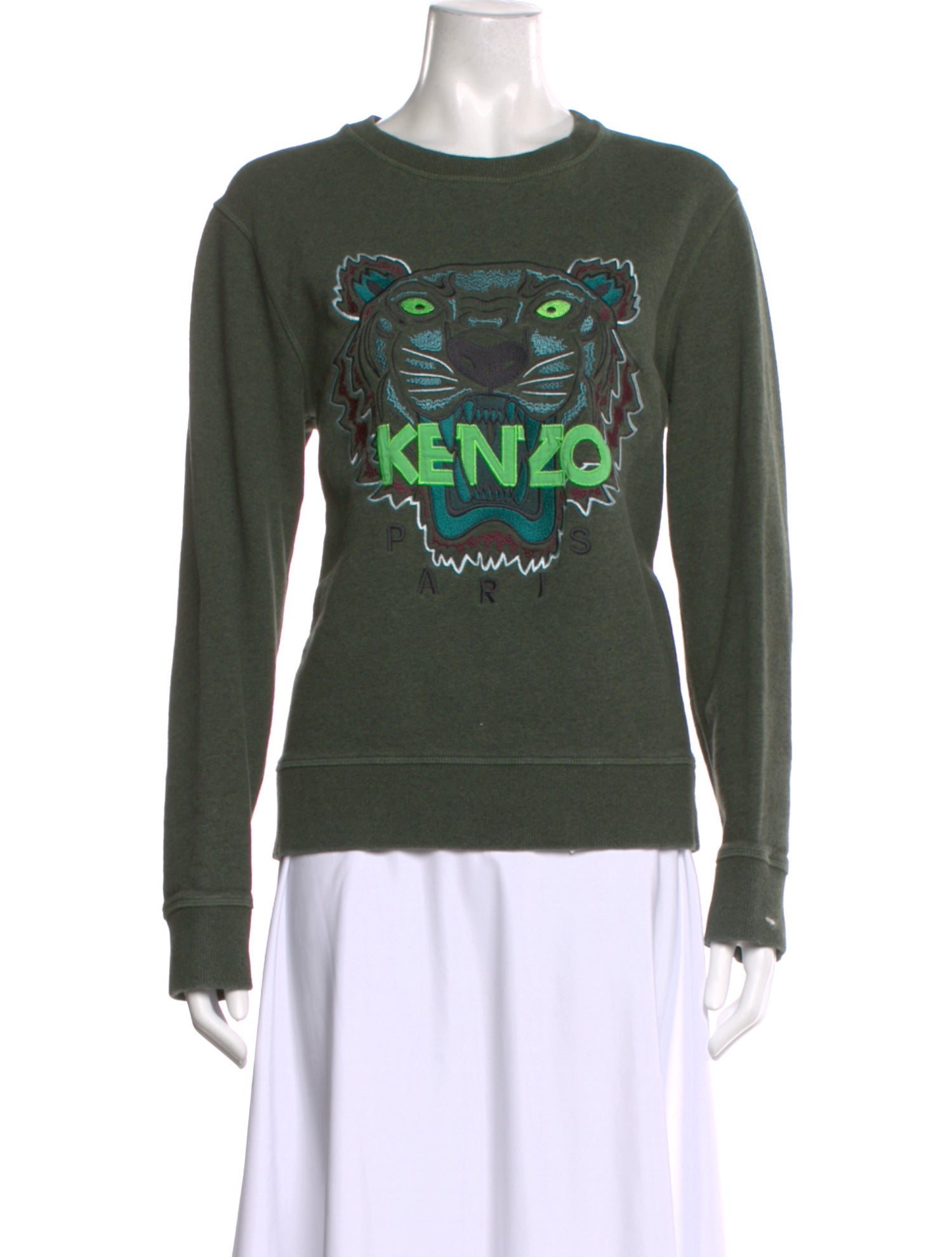 Kenzo Graphic Print Crew Neck Sweatshirt